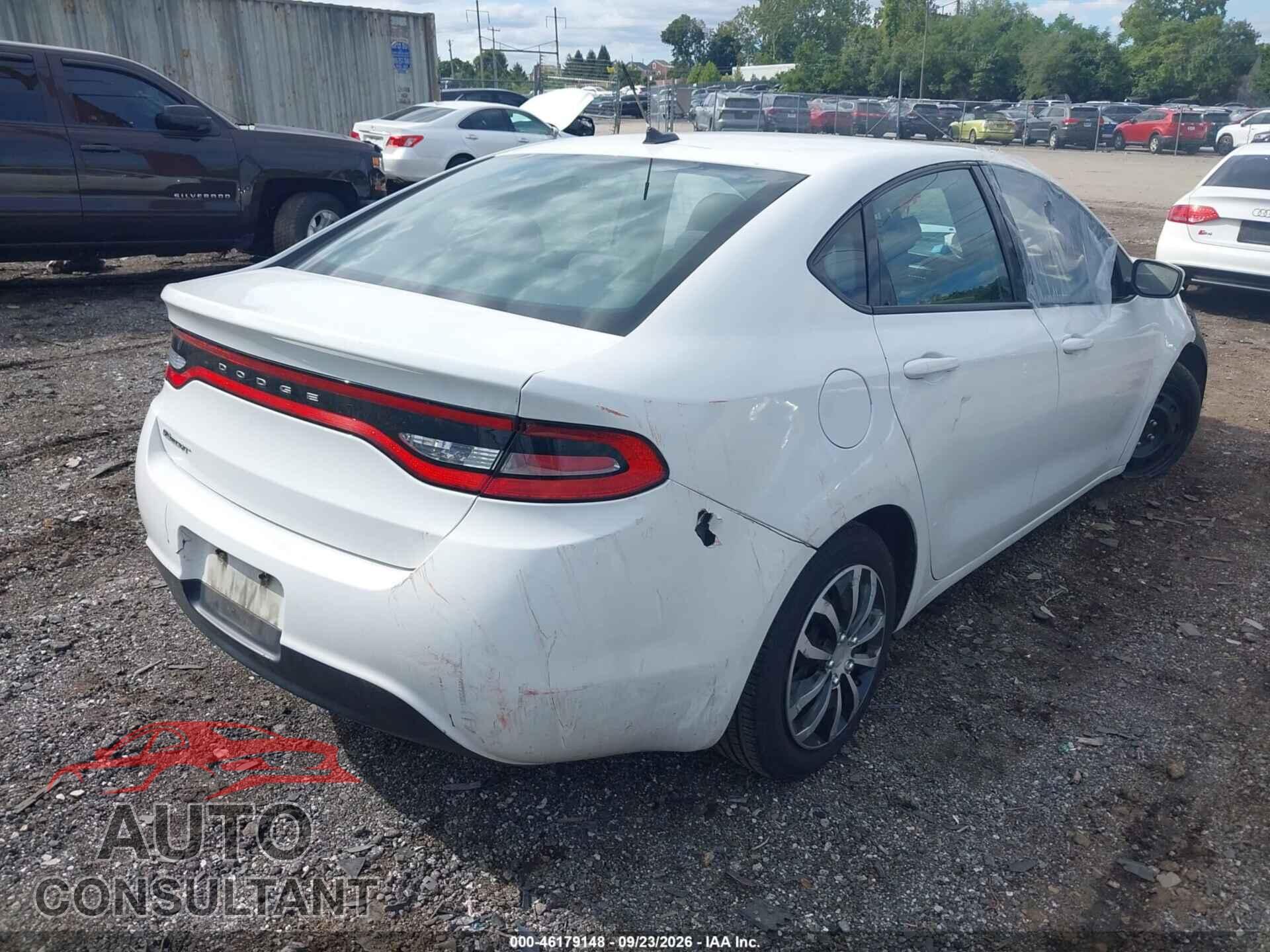 DODGE DART 2015 - 1C3CDFAAXFD150764