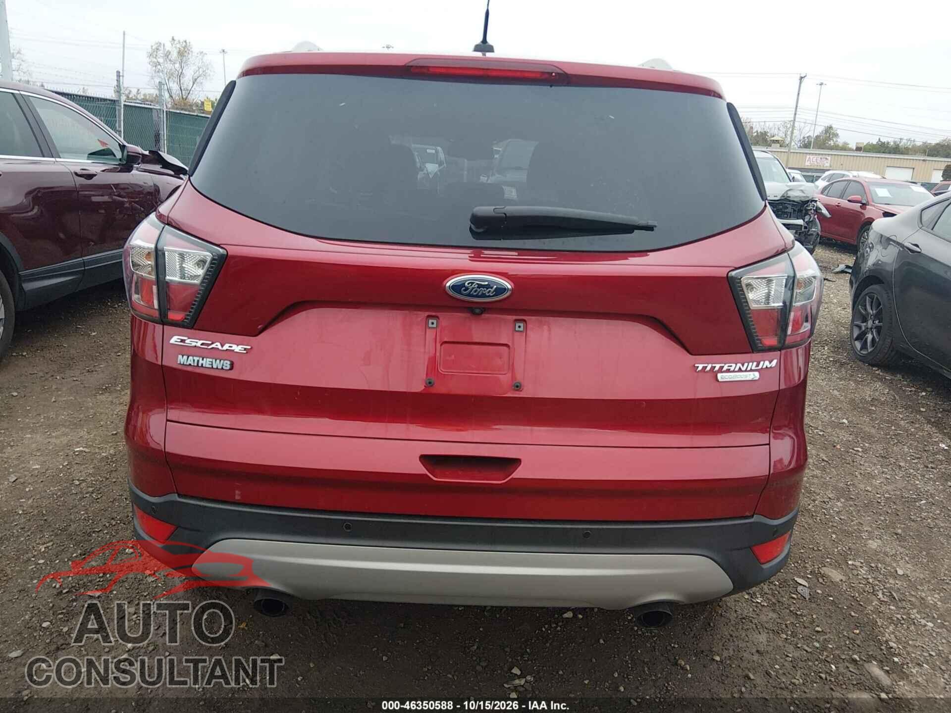 FORD ESCAPE 2017 - 1FMCU0JD8HUB51171