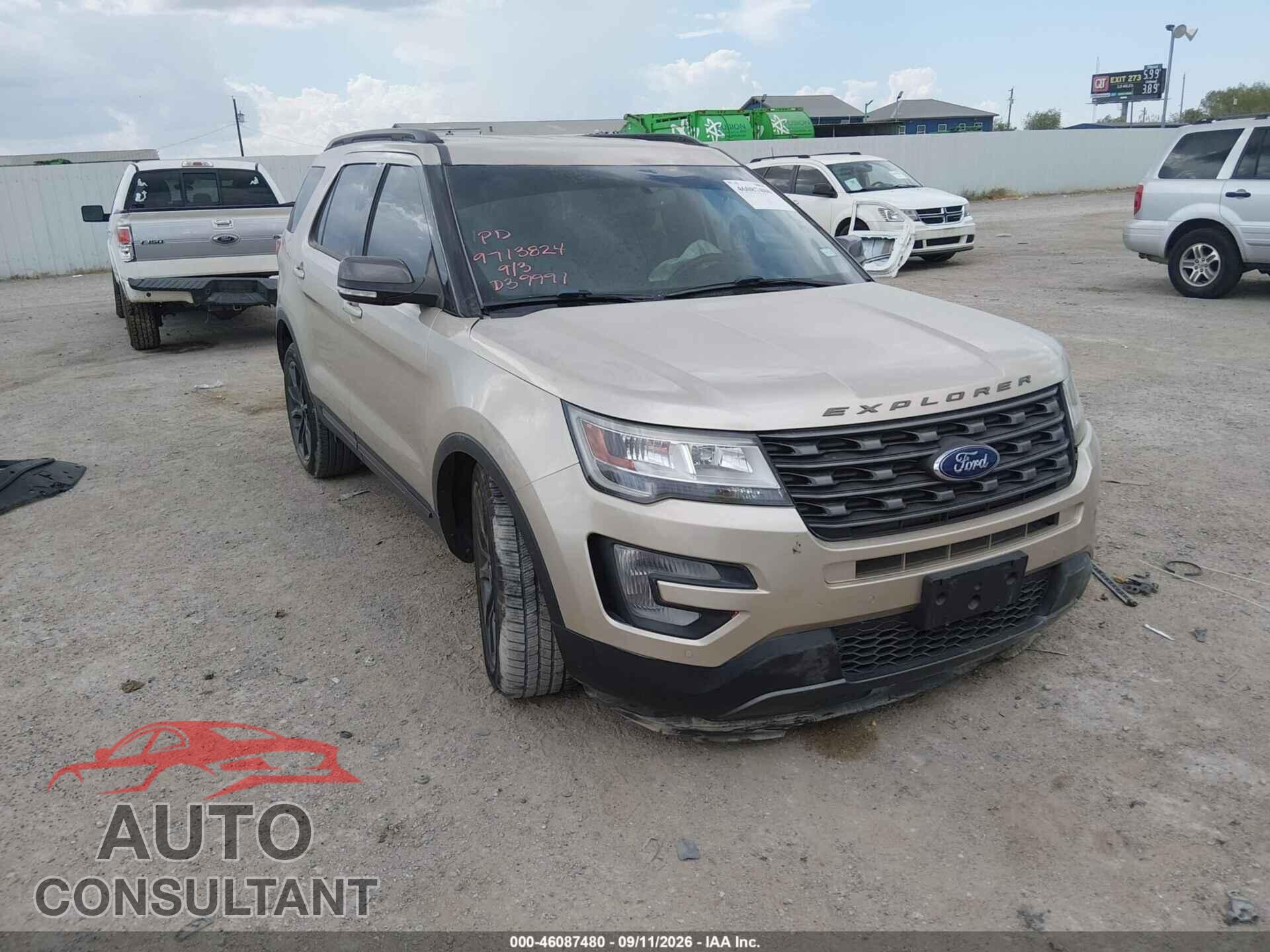 FORD EXPLORER 2017 - 1FM5K7D85HGD39991