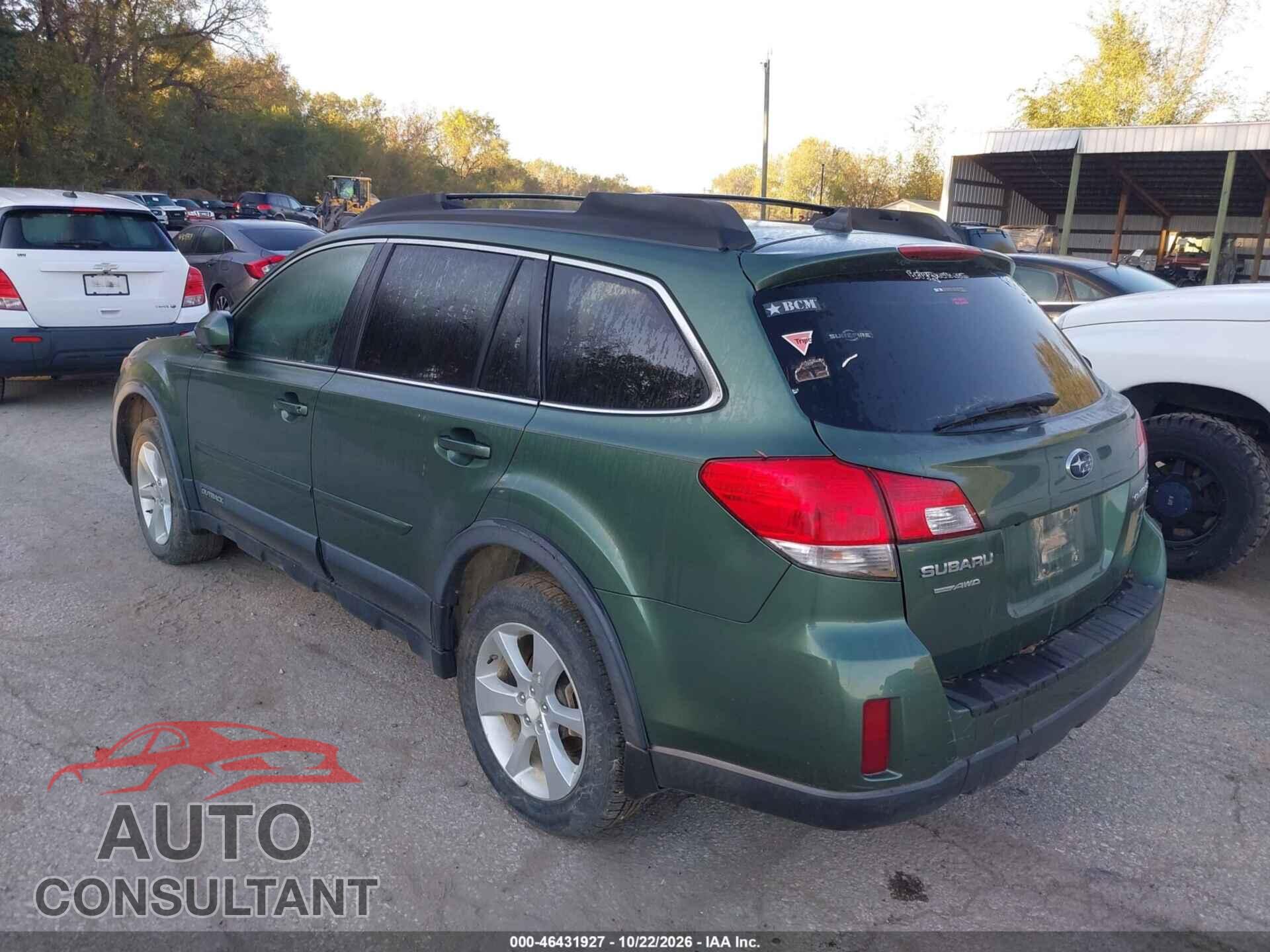 SUBARU OUTBACK 2014 - 4S4BRCDC7E3261986