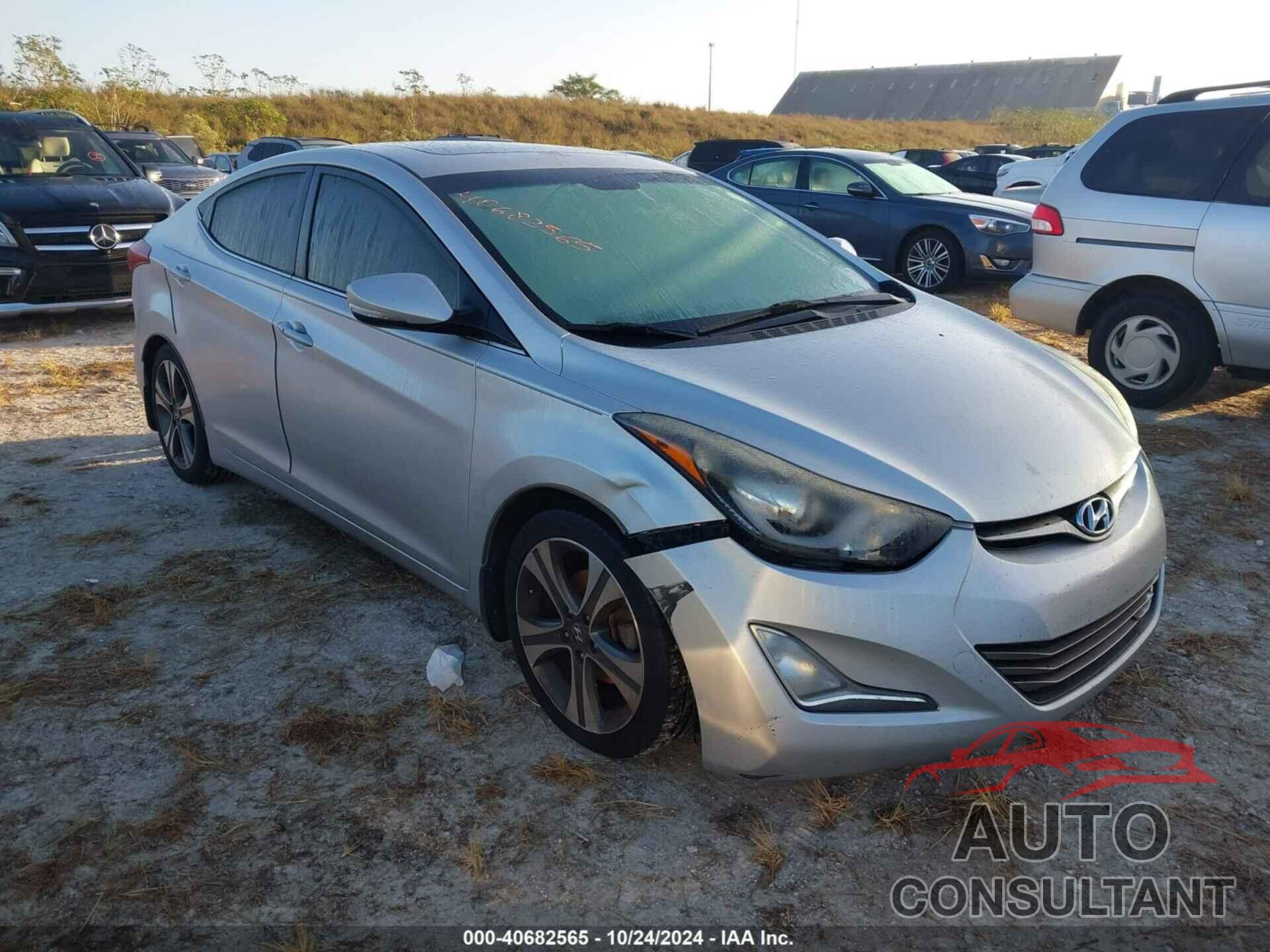HYUNDAI ELANTRA 2015 - KMHDH4AH9FU456162