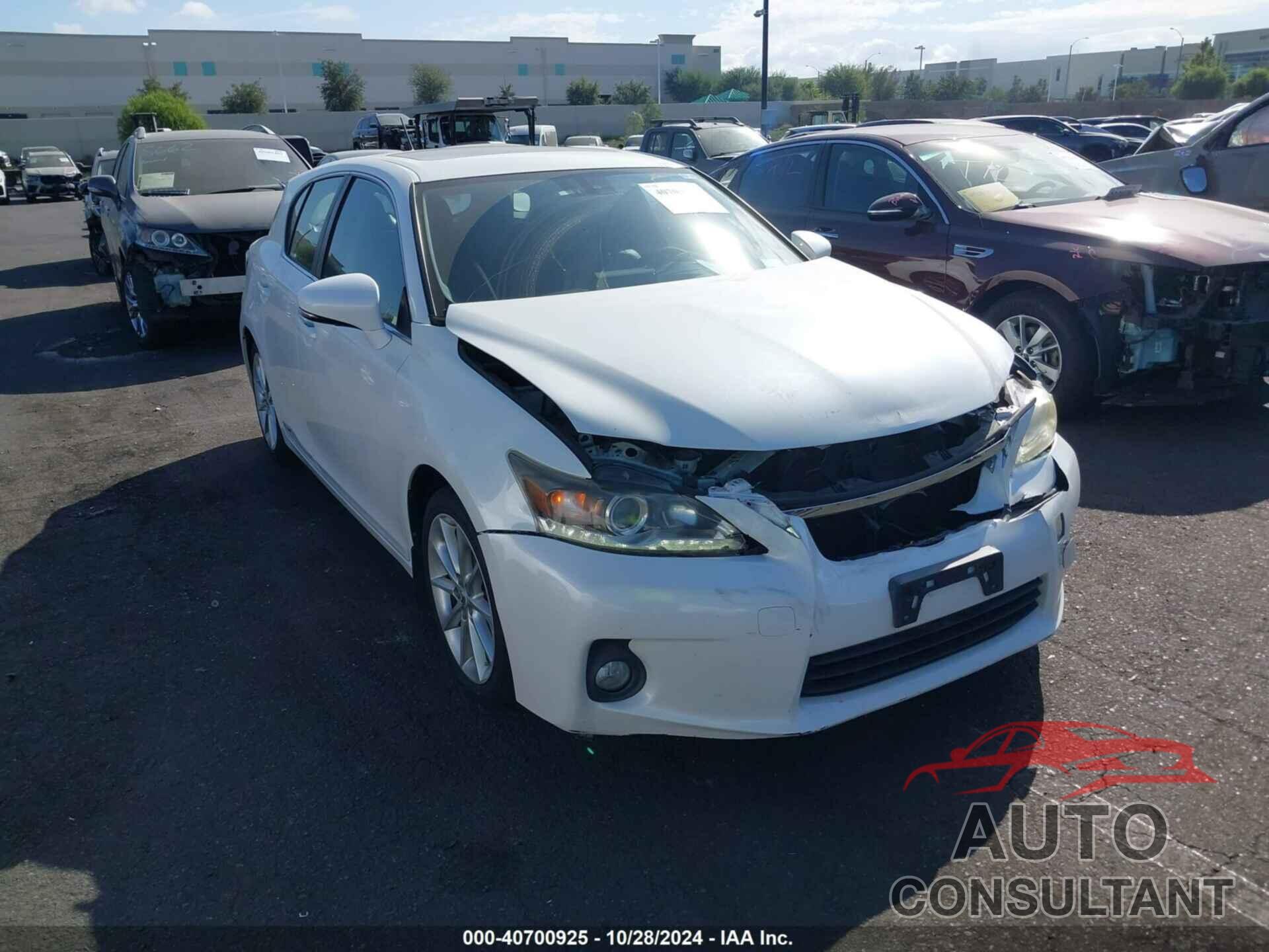 LEXUS CT 200H 2013 - JTHKD5BH2D2150746