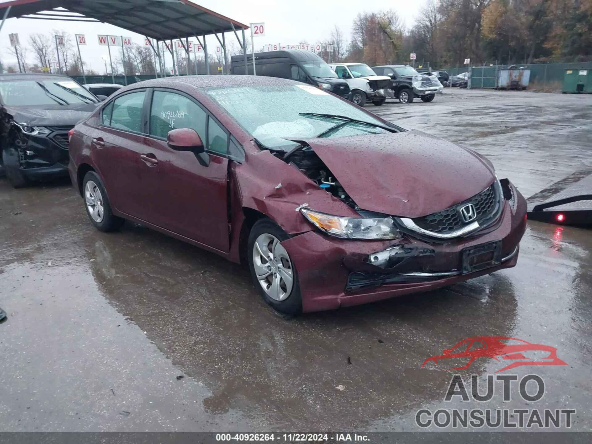 HONDA CIVIC 2013 - 2HGFB2F53DH595982