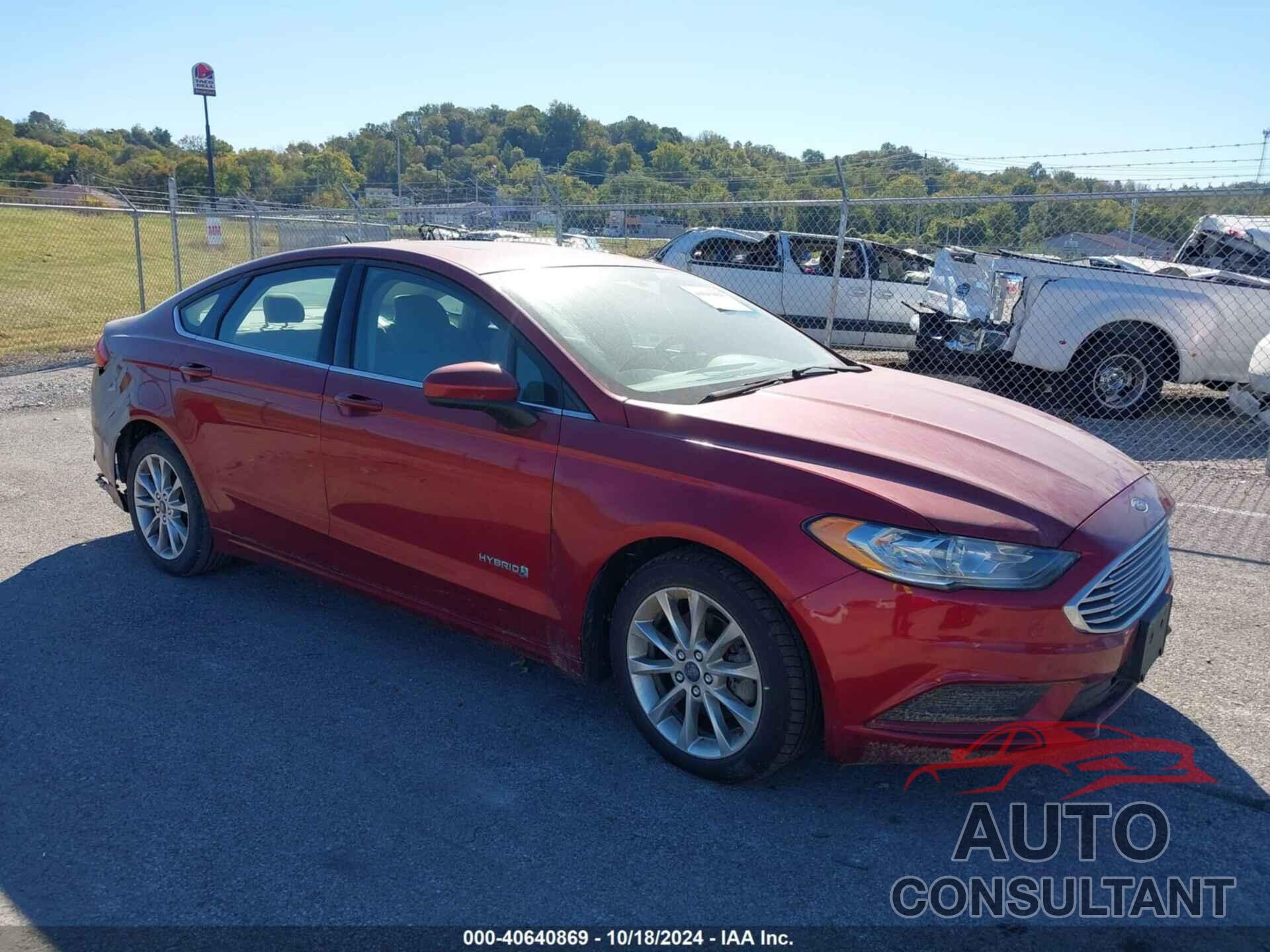 FORD FUSION HYBRID 2017 - 3FA6P0LU7HR258747