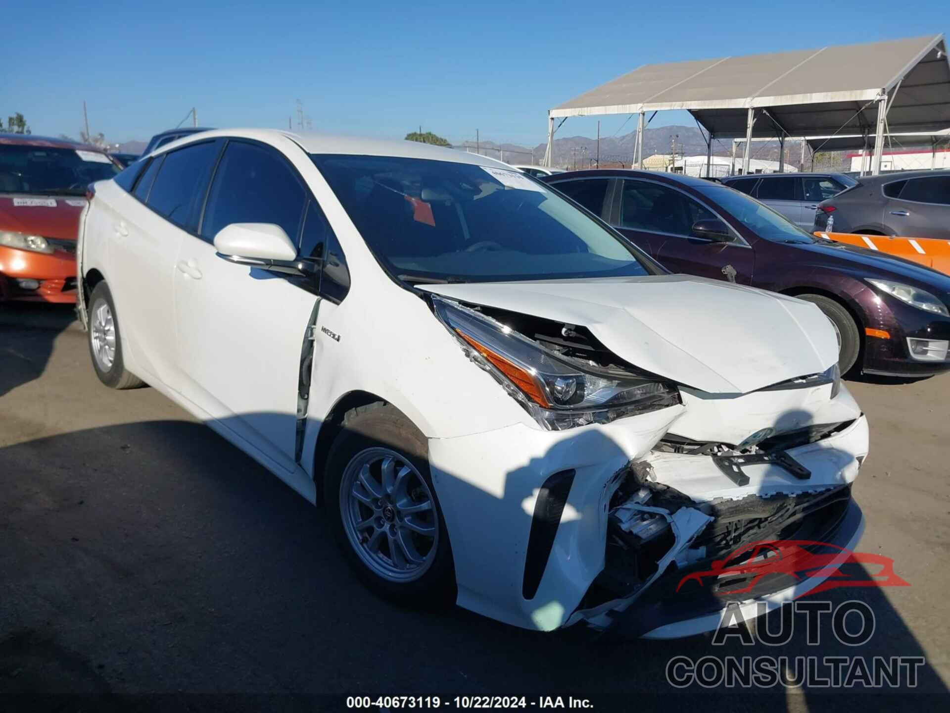 TOYOTA PRIUS 2020 - JTDKARFU5L3104703