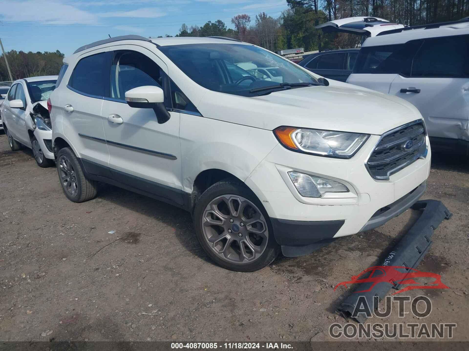 FORD ECOSPORT 2019 - MAJ6S3KL5KC293933