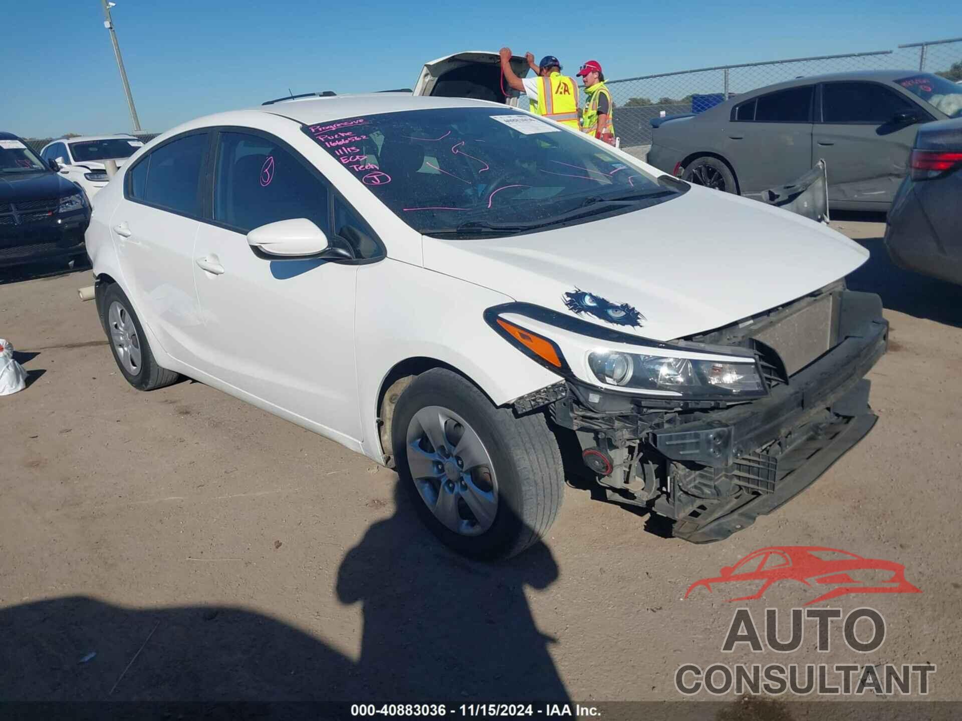 KIA FORTE 2017 - 3KPFK4A75HE142631