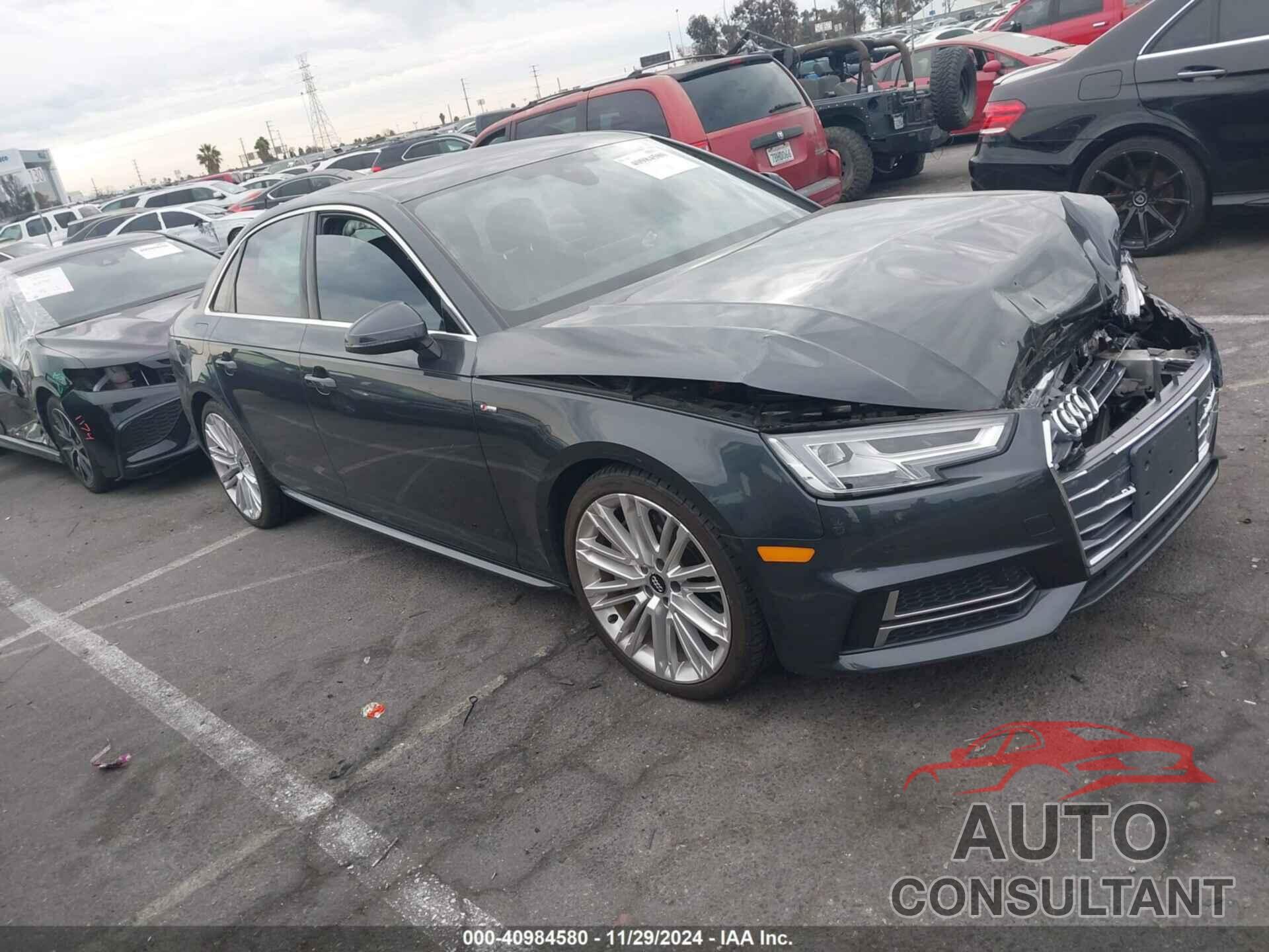 AUDI A4 2018 - WAUENAF41JA030379