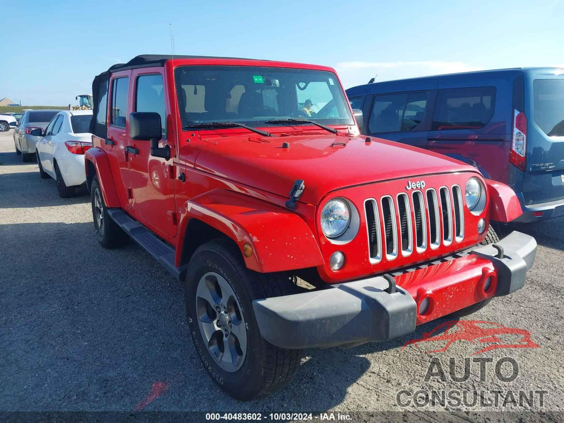 JEEP WRANGLER UNLIMITED 2016 - 1C4BJWEG0GL143893