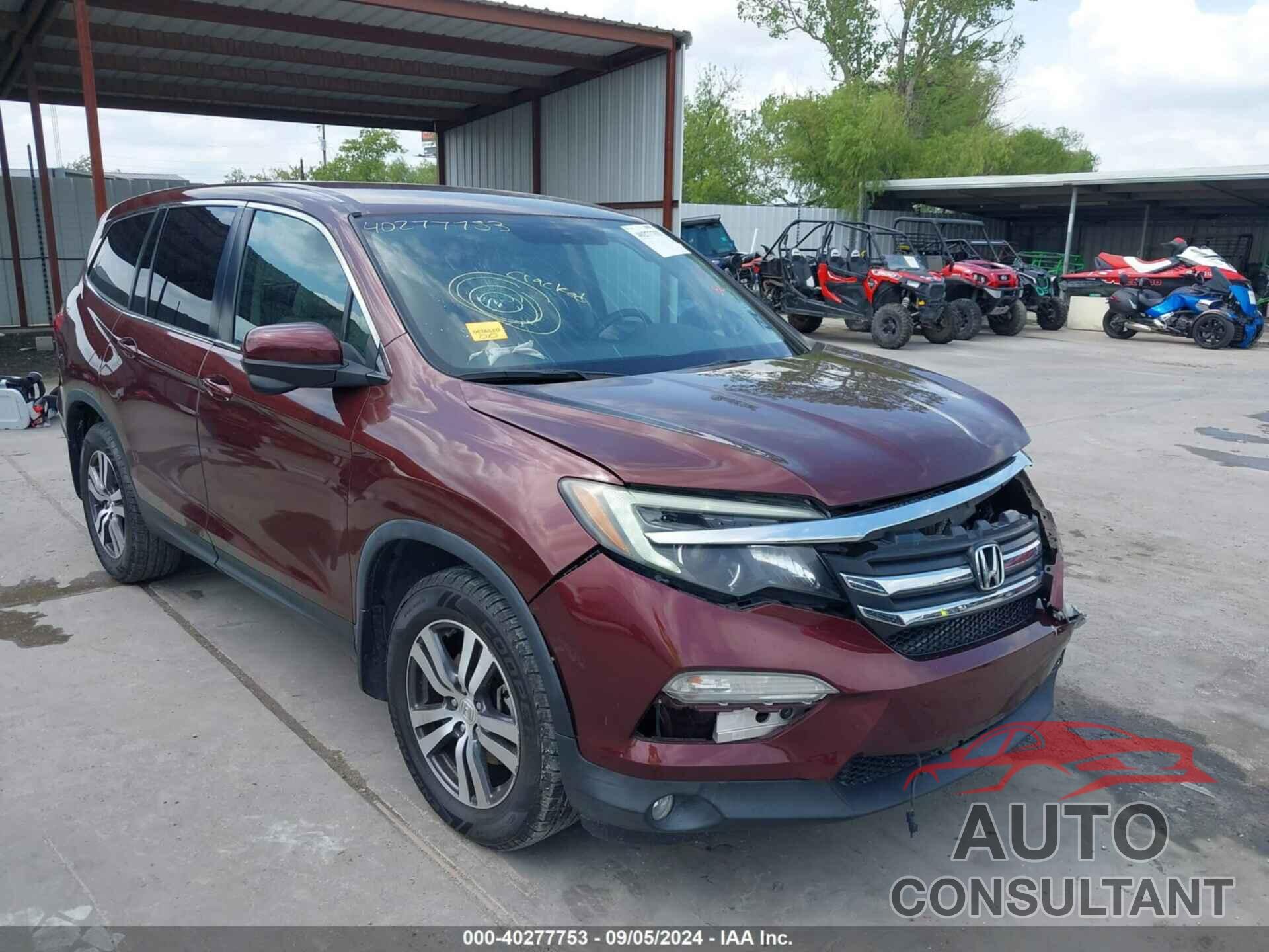 HONDA PILOT 2018 - 5FNYF5H30JB012195