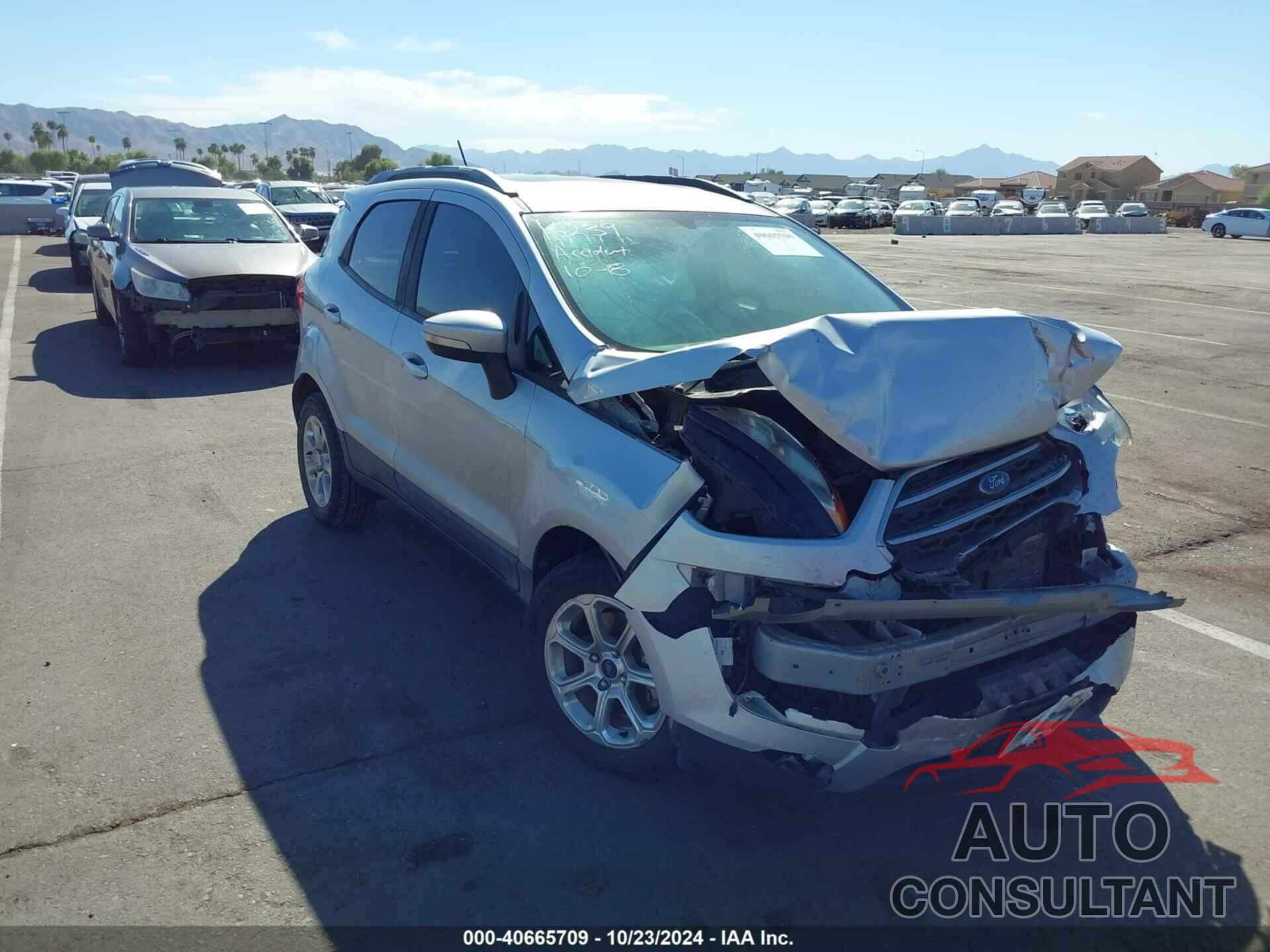 FORD ECOSPORT 2018 - MAJ3P1TE1JC207802
