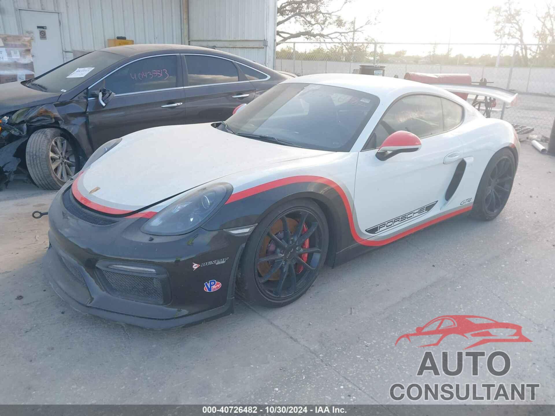 PORSCHE CAYMAN 2016 - WP0AC2A81GK192202
