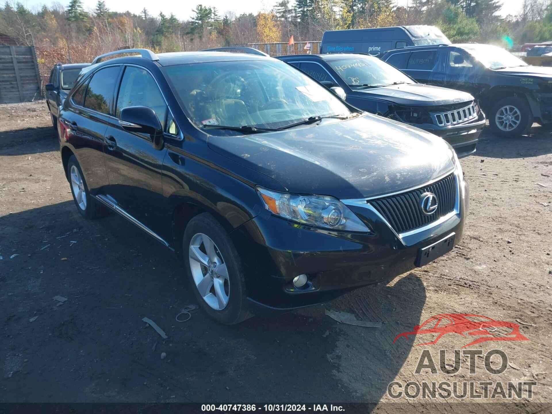 LEXUS RX 350 2010 - 2T2BK1BA3AC039831