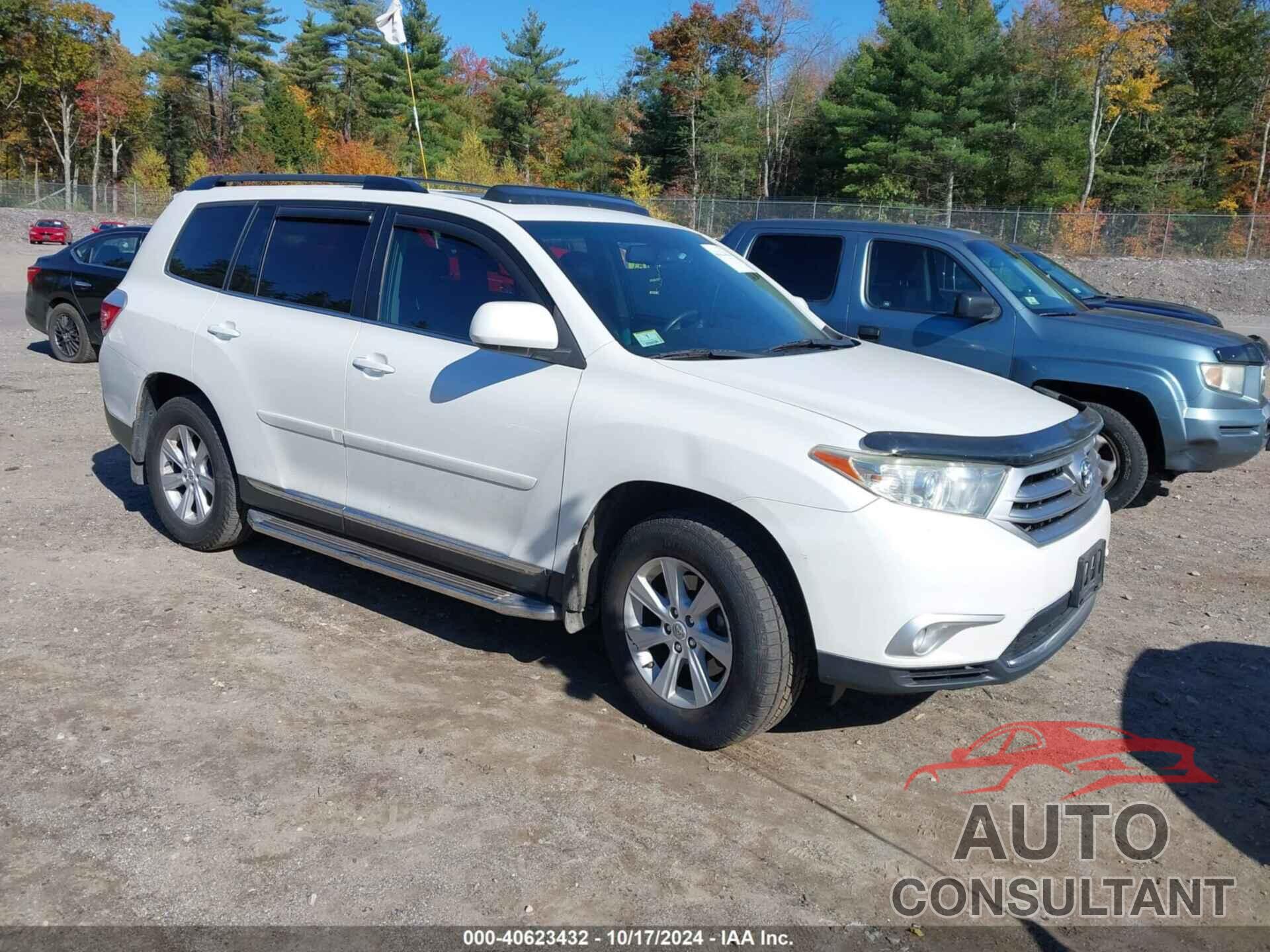 TOYOTA HIGHLANDER 2012 - 5TDBK3EH6CS169458