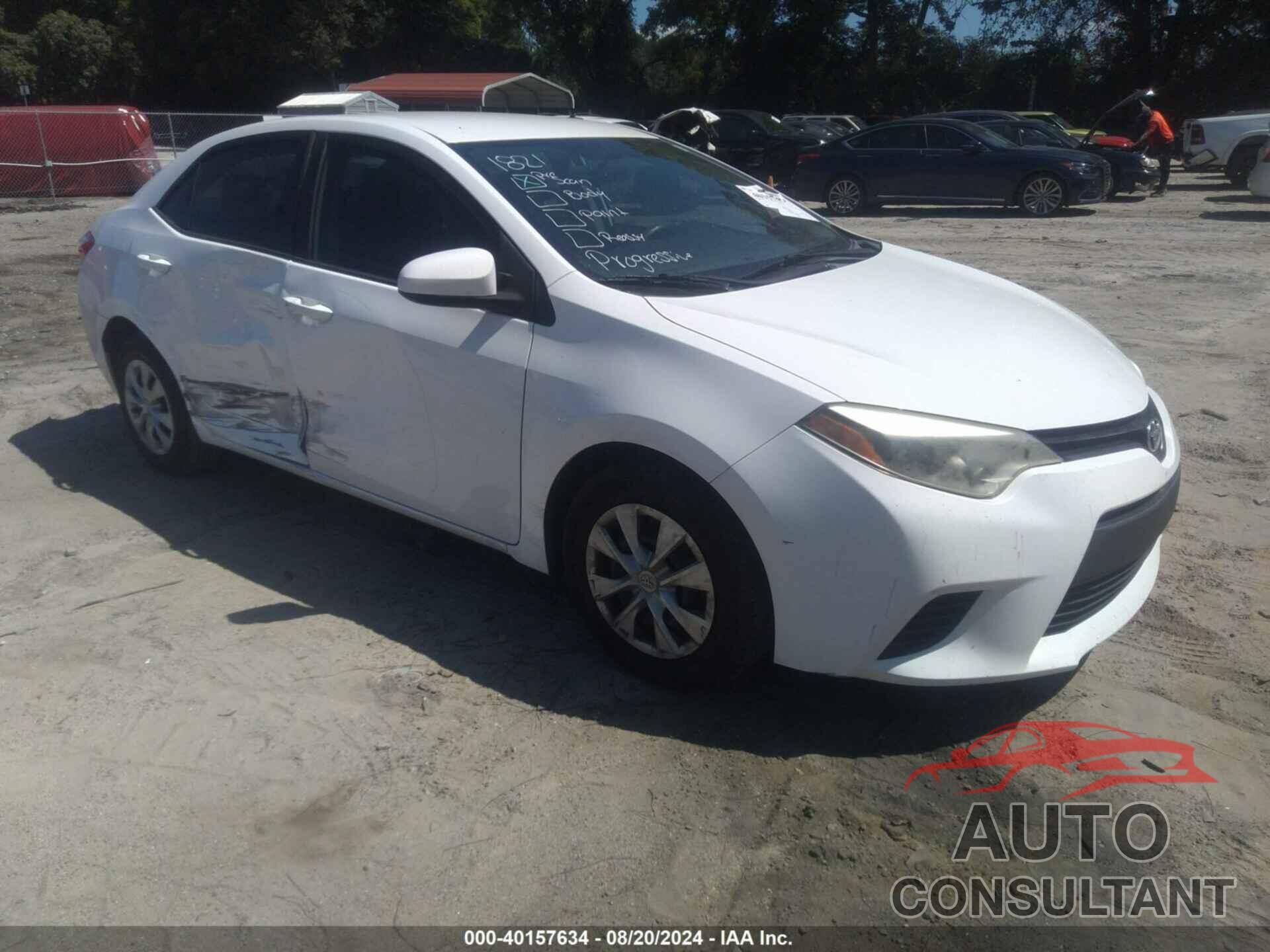 TOYOTA COROLLA 2016 - 2T1BURHE9GC498751