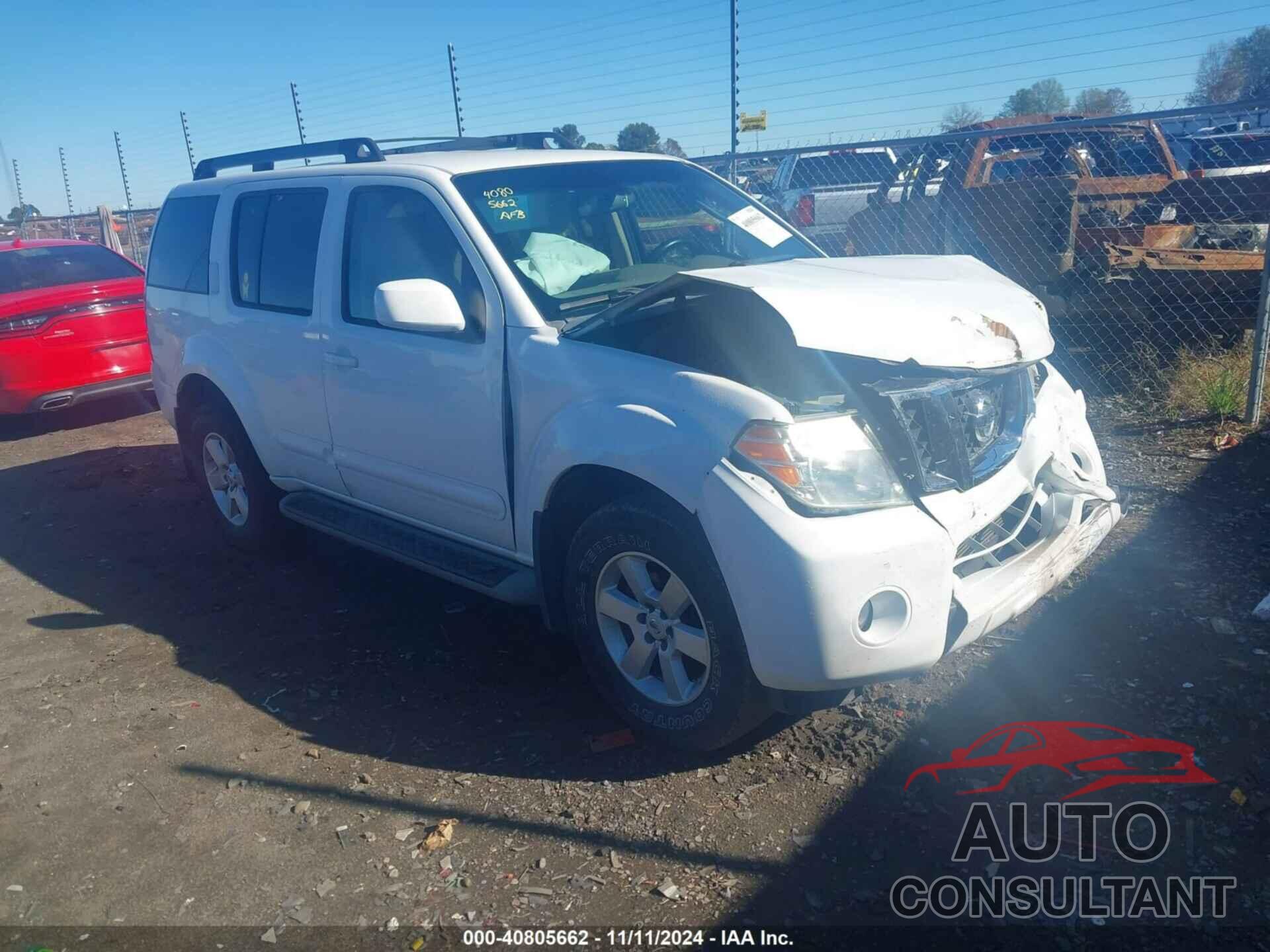 NISSAN PATHFINDER 2012 - 5N1AR1NB8CC604209