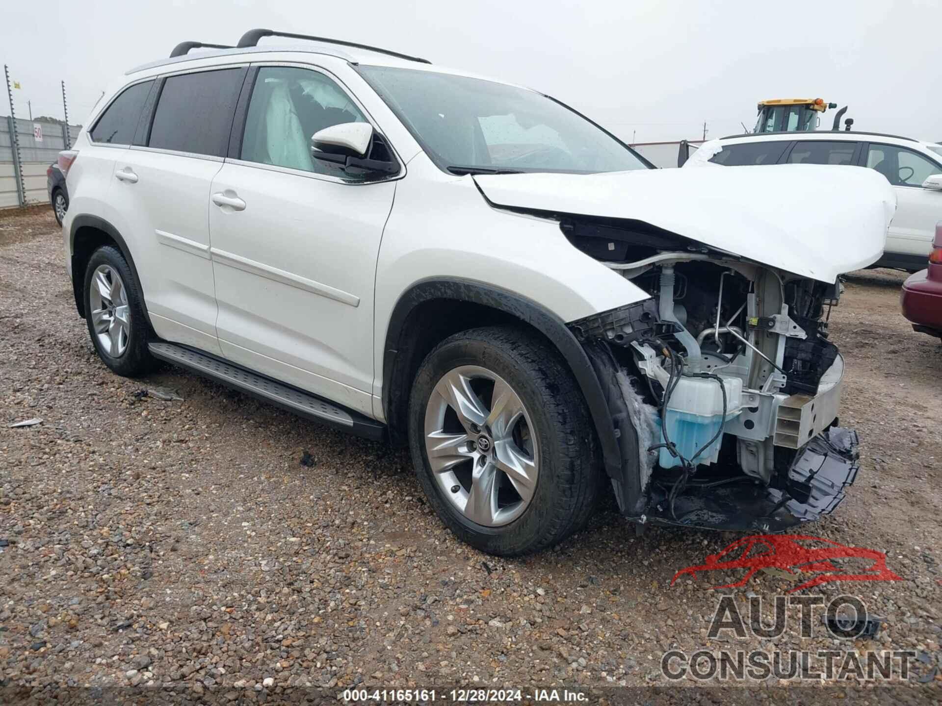 TOYOTA HIGHLANDER 2016 - 5TDYKRFH3GS137195