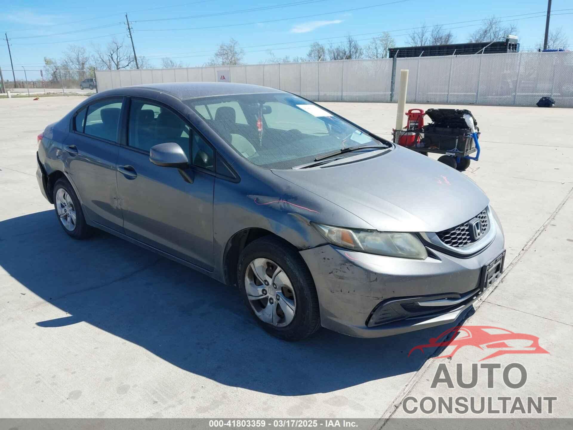HONDA CIVIC 2013 - 19XFB2F52DE233412