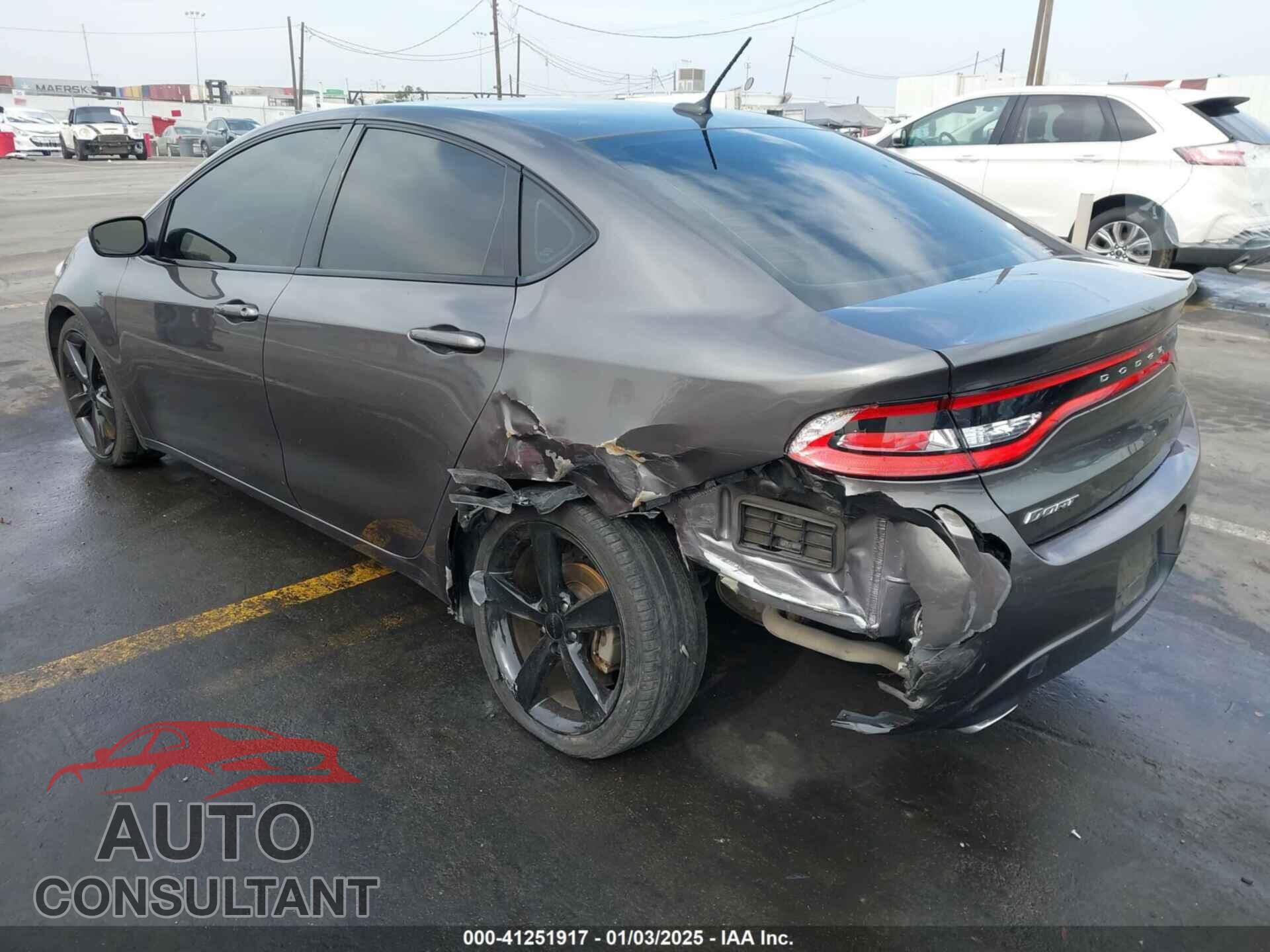DODGE DART 2015 - 1C3CDFBB3FD345838