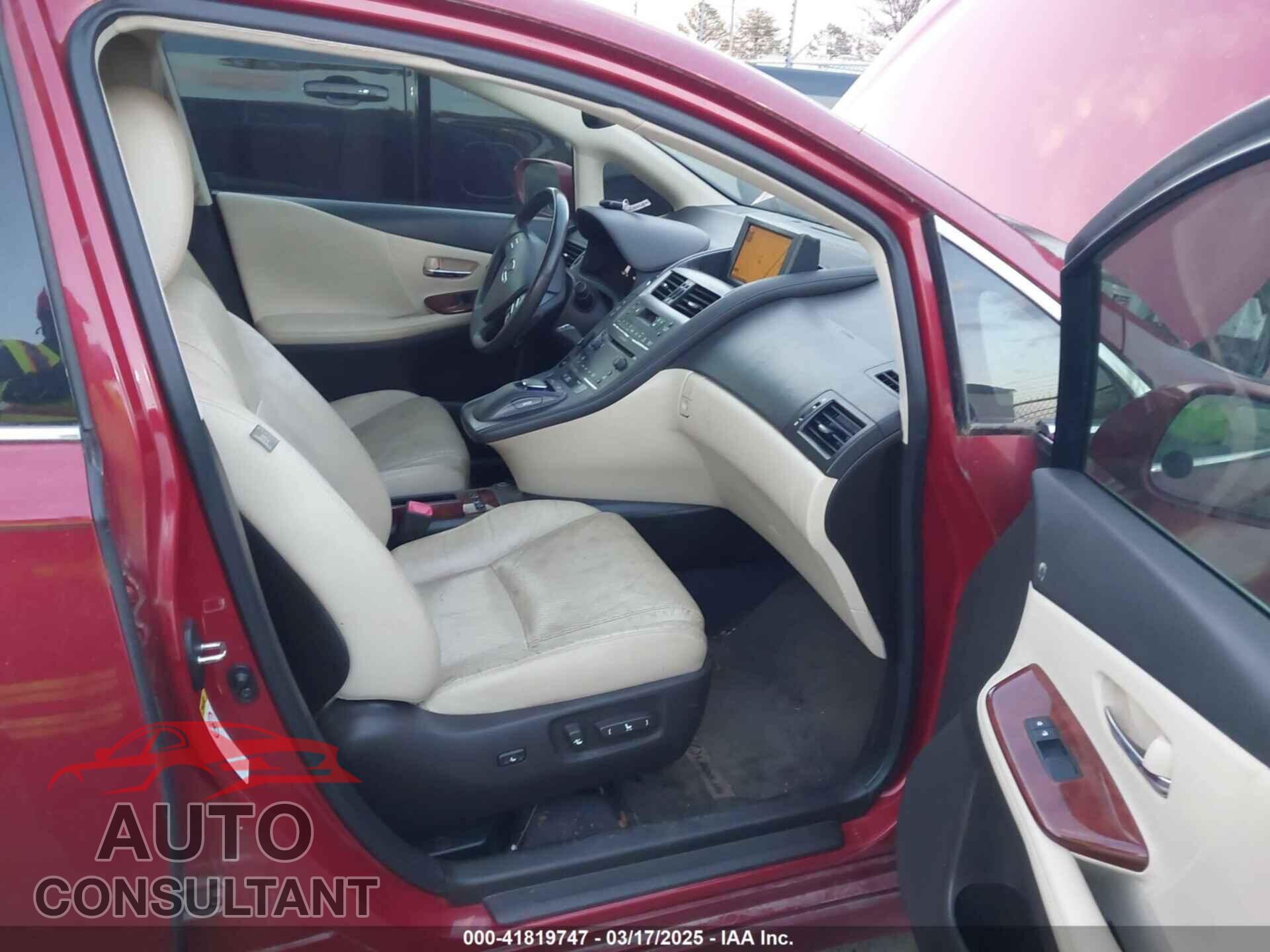 LEXUS HS 250H 2011 - JTHBB1BA6B2043942