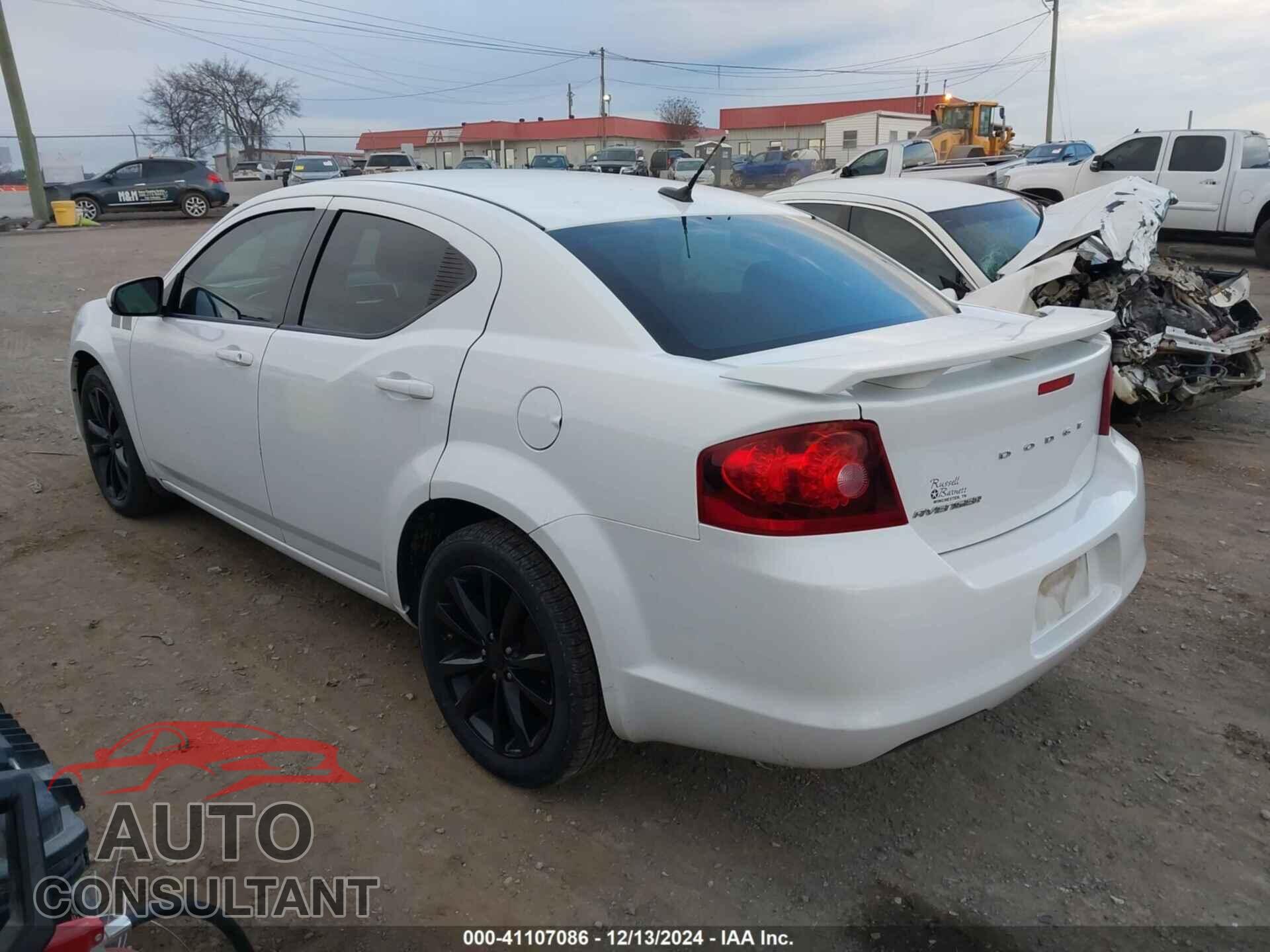 DODGE AVENGER 2013 - 1C3CDZCB1DN720939