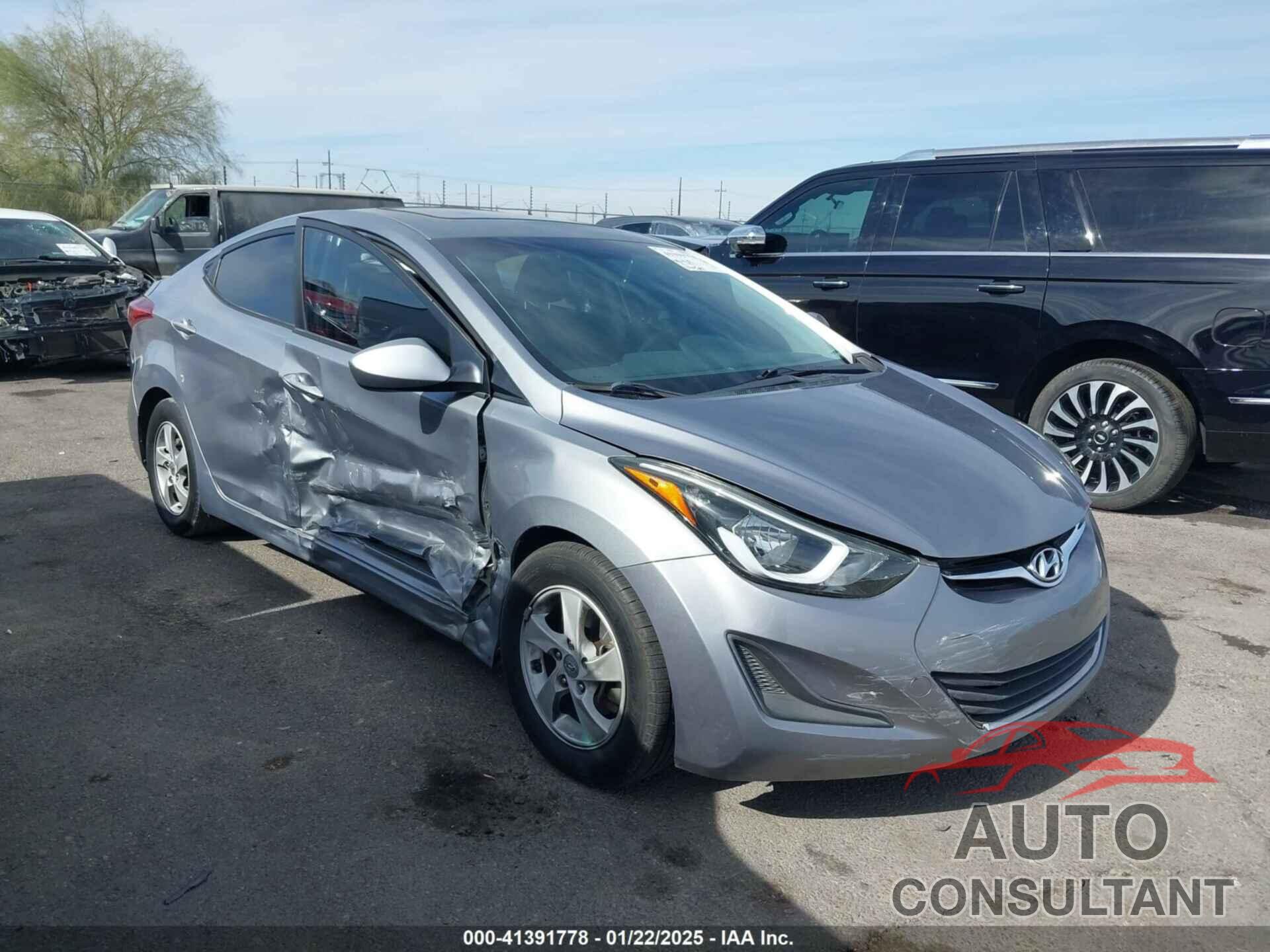 HYUNDAI ELANTRA 2015 - KMHDH4AEXFU279773