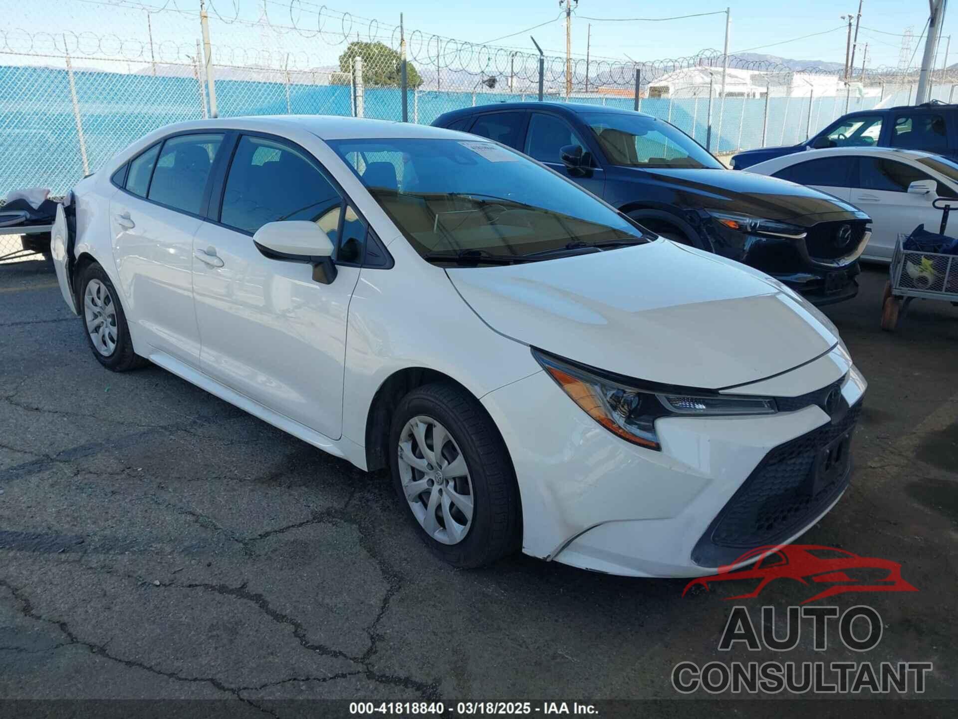 TOYOTA COROLLA 2020 - JTDEPRAE6LJ099244
