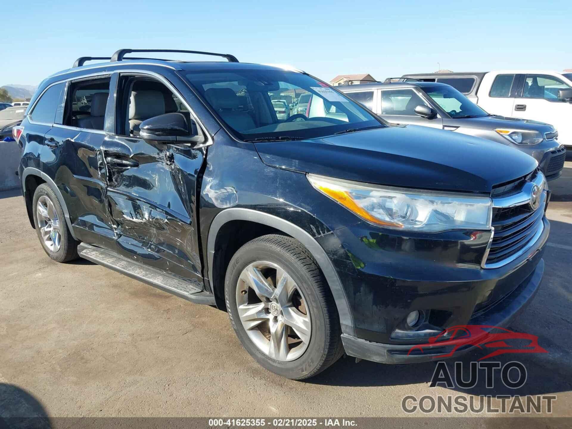 TOYOTA HIGHLANDER 2014 - 5TDDKRFH0ES011534