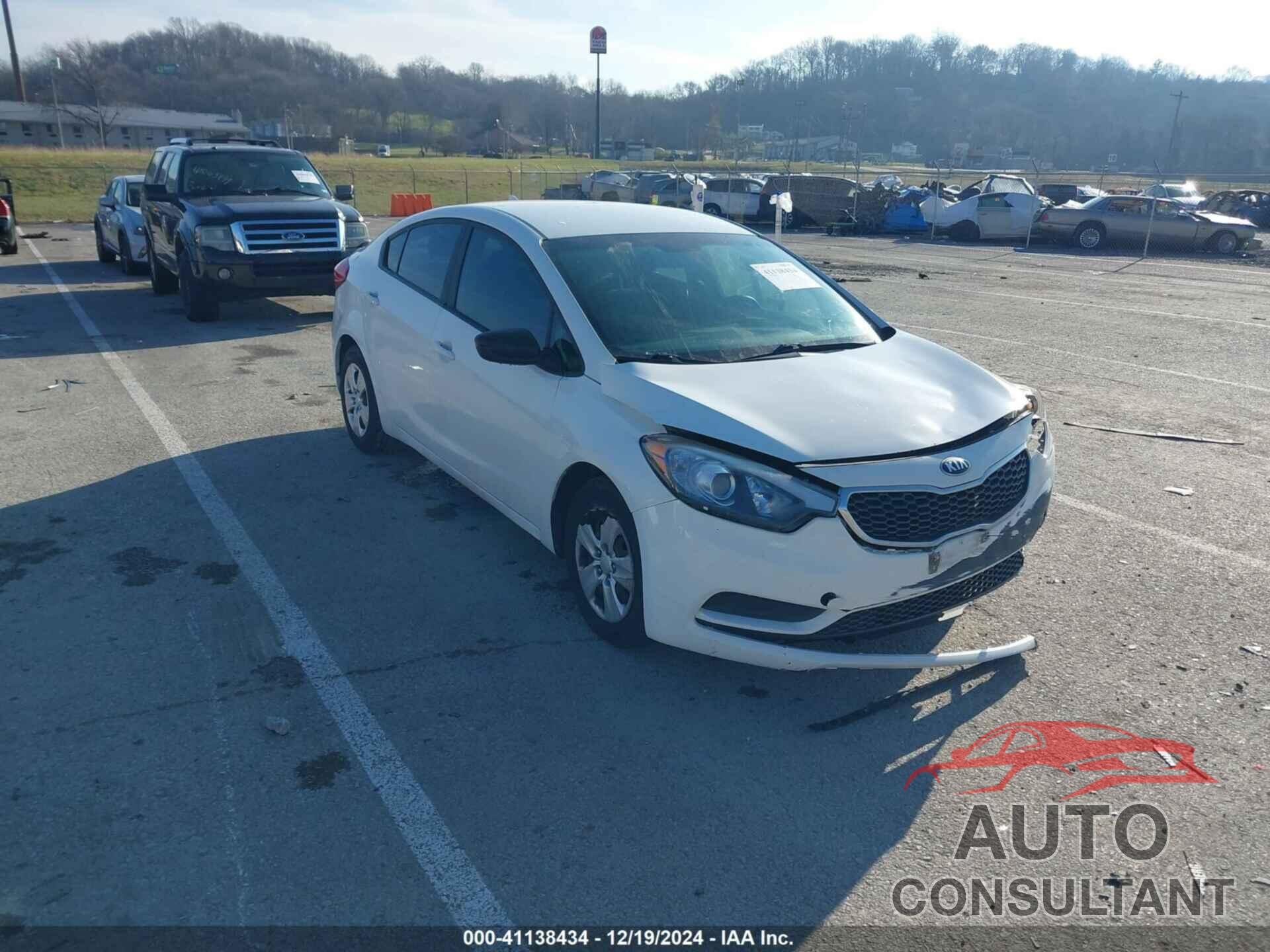 KIA FORTE 2016 - KNAFK4A6XG5611050