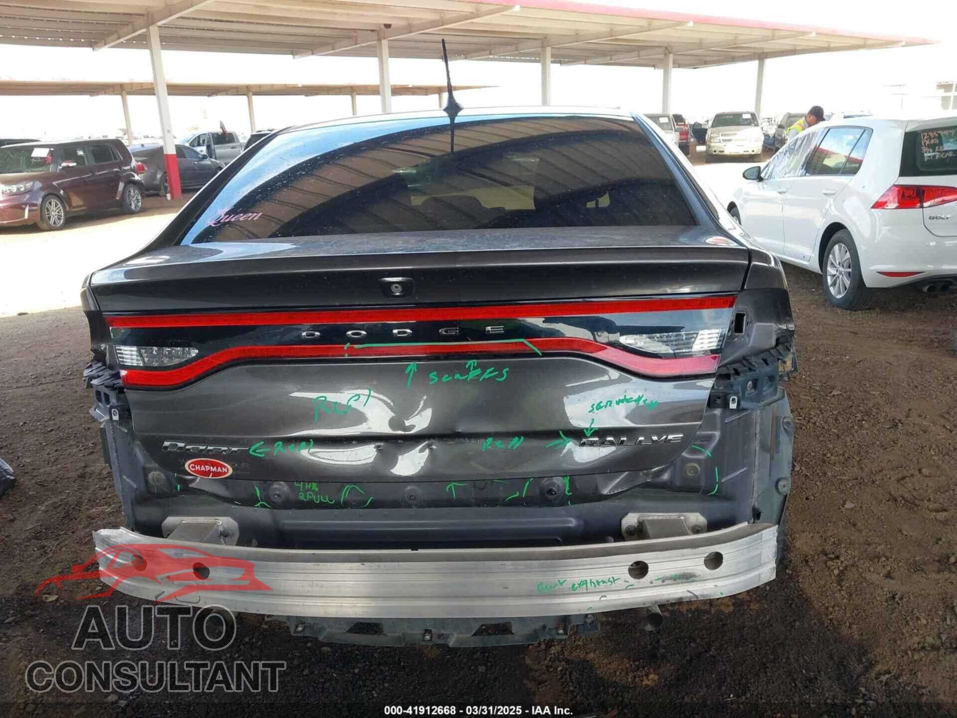 DODGE DART 2015 - 1C3CDFBB0FD174255