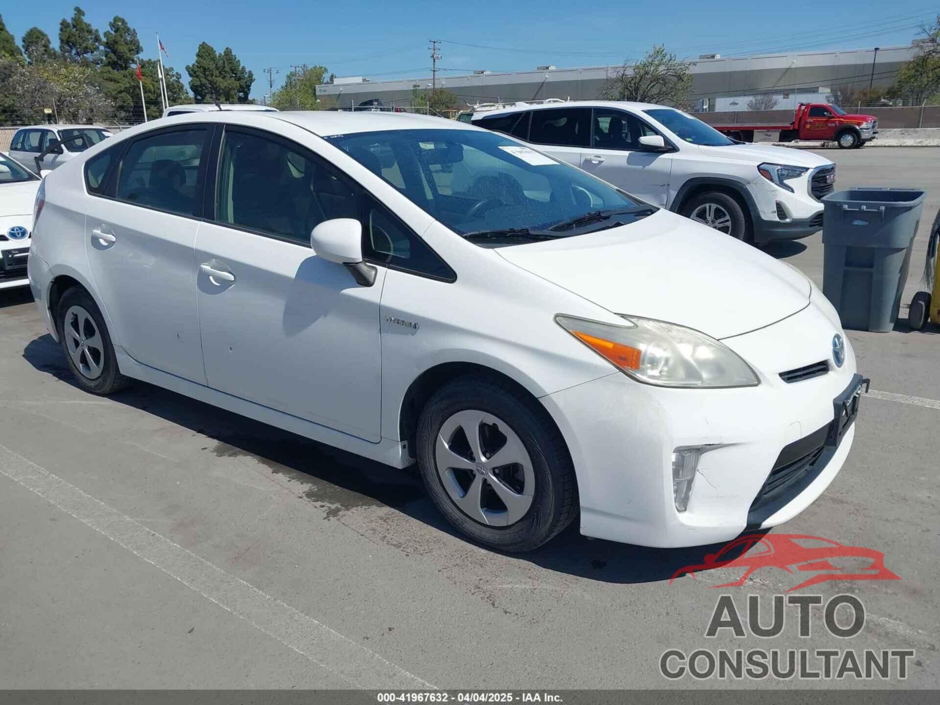 TOYOTA PRIUS 2012 - JTDKN3DUXC5457172