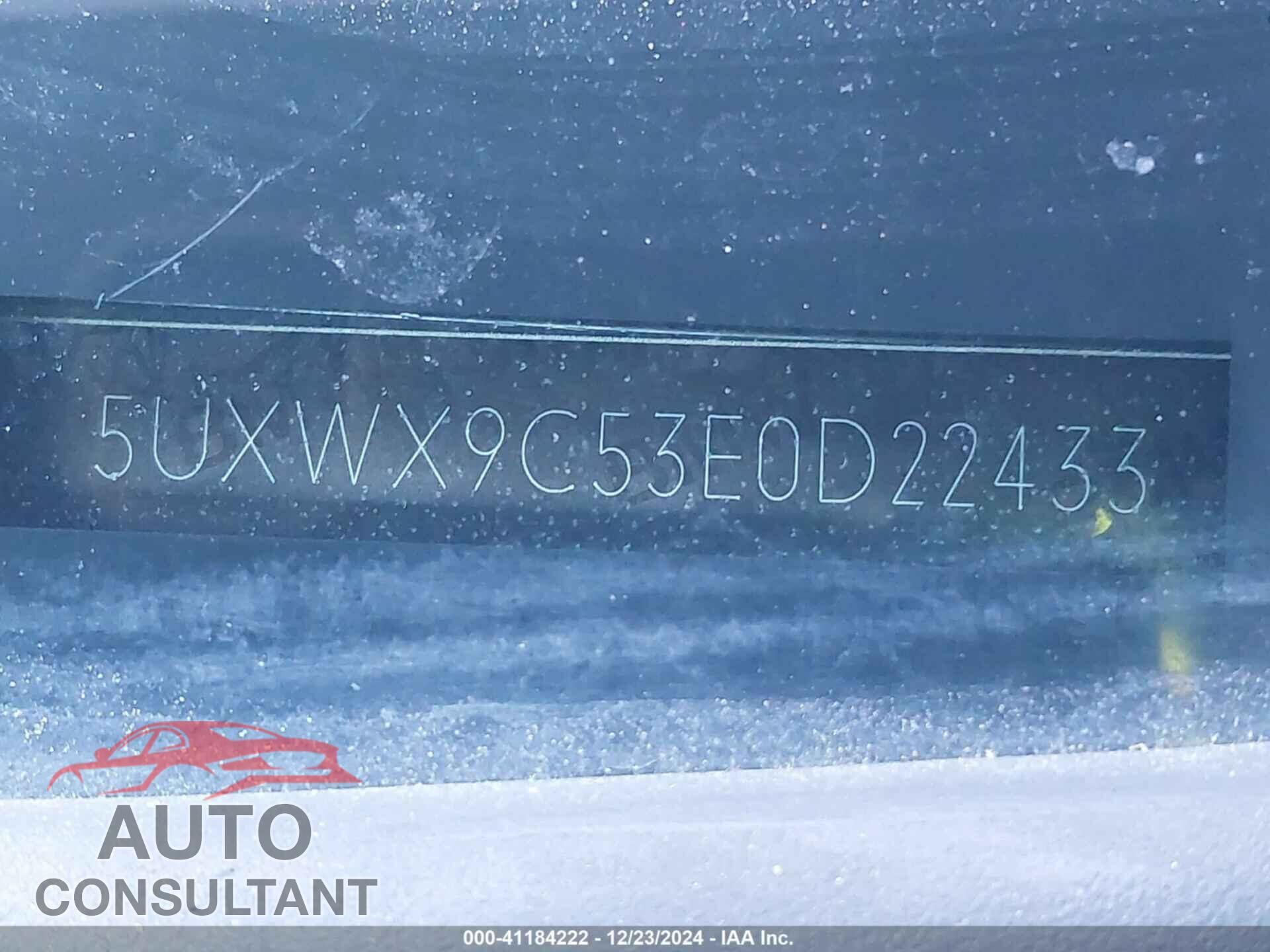 BMW X3 2014 - 5UXWX9C53E0D22433