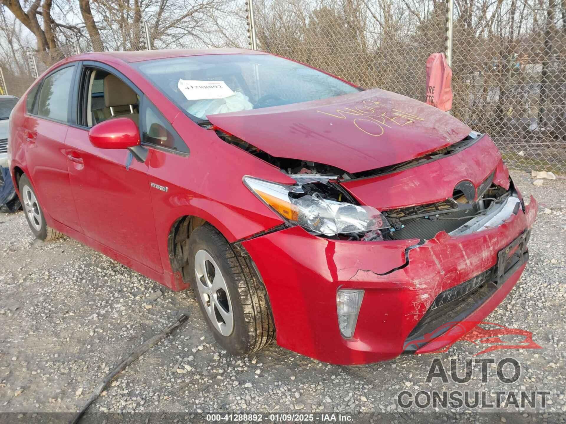 TOYOTA PRIUS 2013 - JTDKN3DU6D0352630