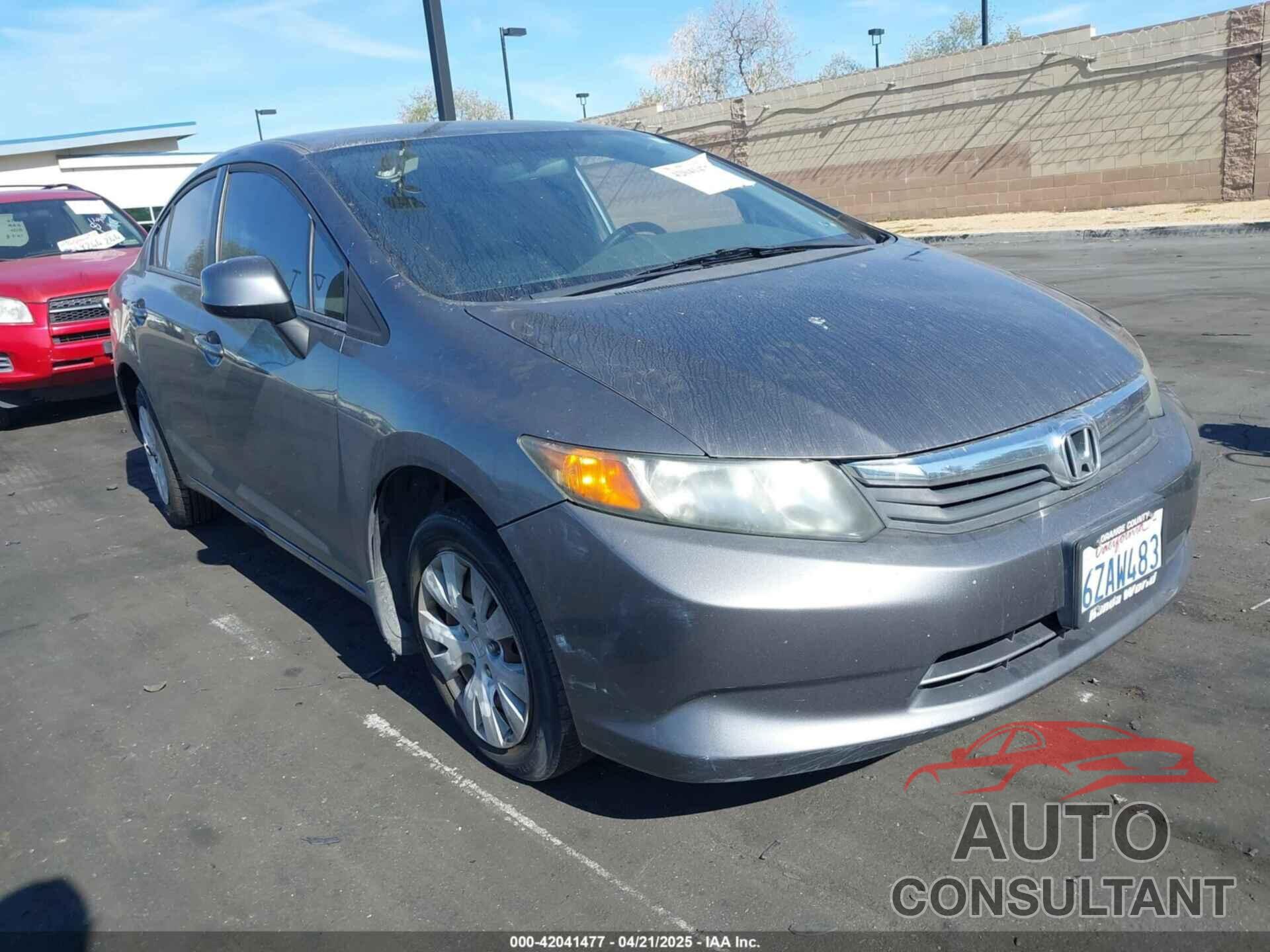 HONDA CIVIC 2012 - 19XFB2F5XCE387431