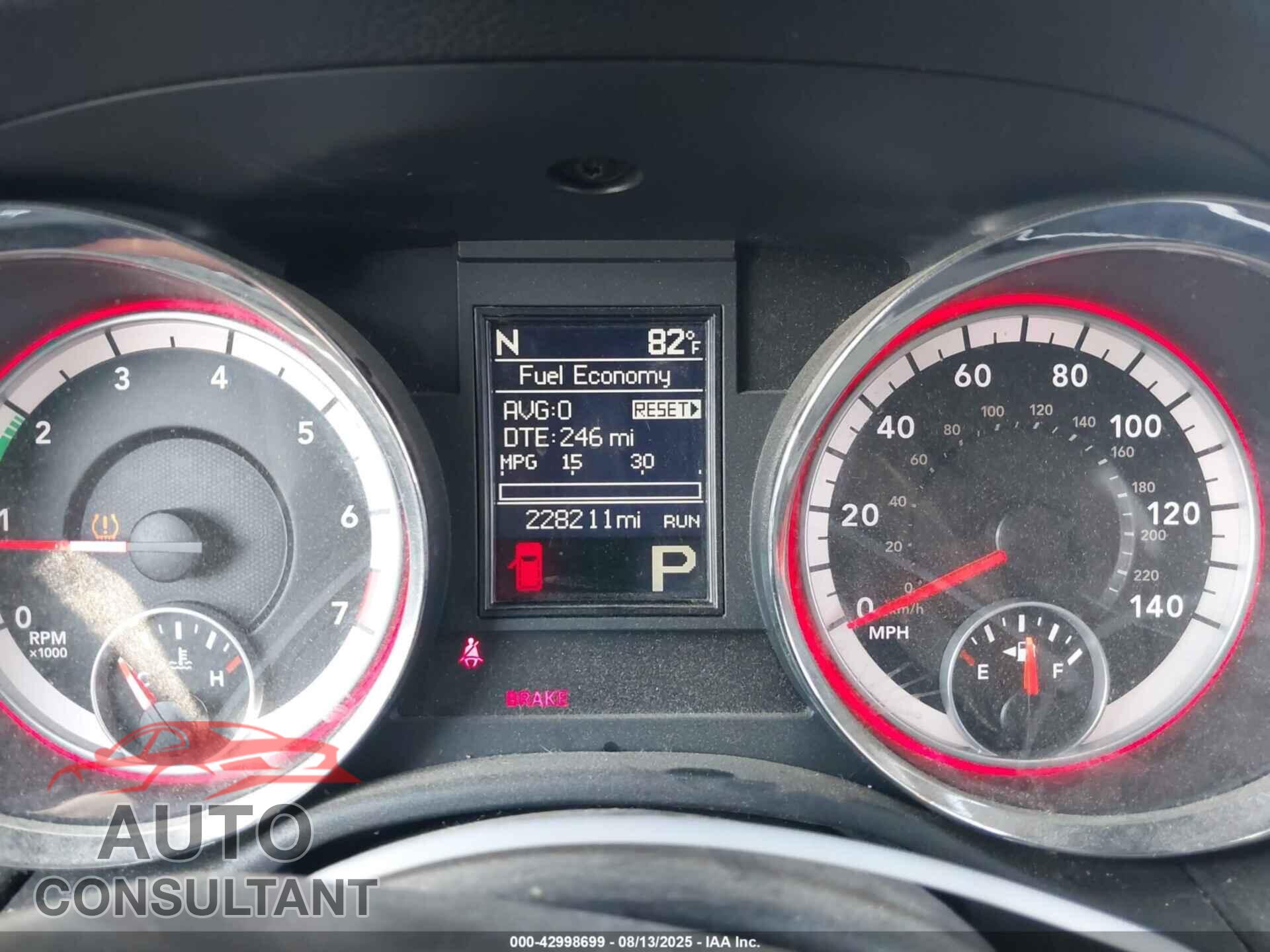DODGE DURANGO 2013 - 1C4RDJAG6DC683825