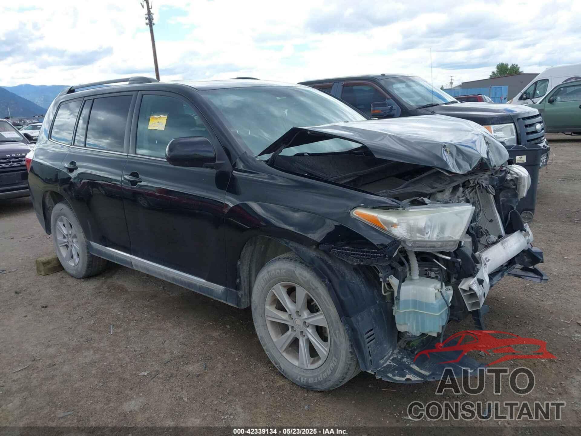 TOYOTA HIGHLANDER 2012 - 5TDBK3EH0CS127237