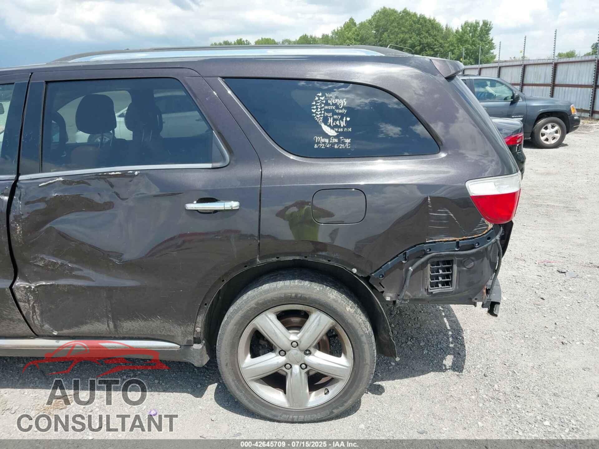 DODGE DURANGO 2013 - 1C4RDHEG3DC562477