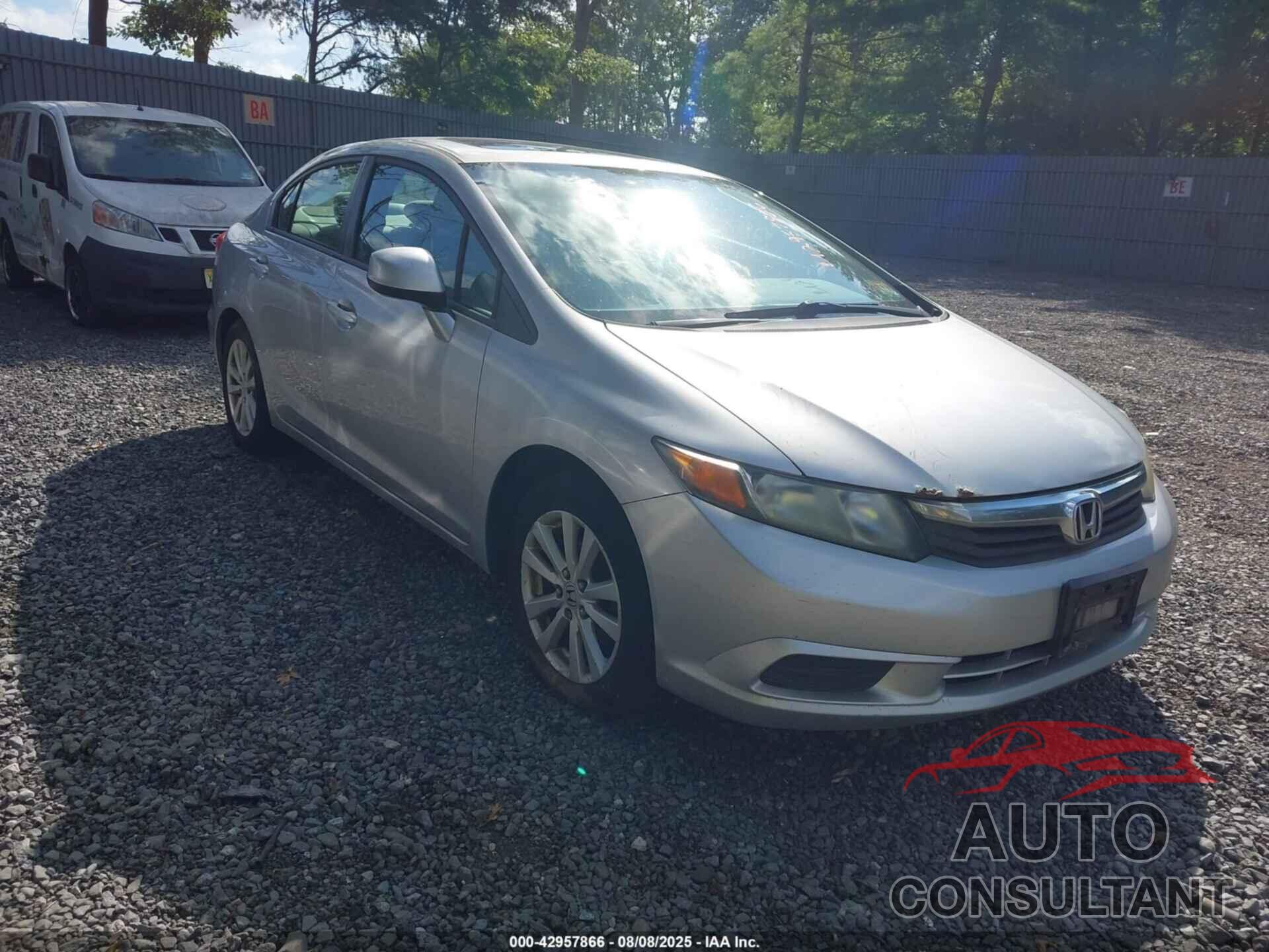 HONDA CIVIC 2012 - 19XFB2F88CE302502