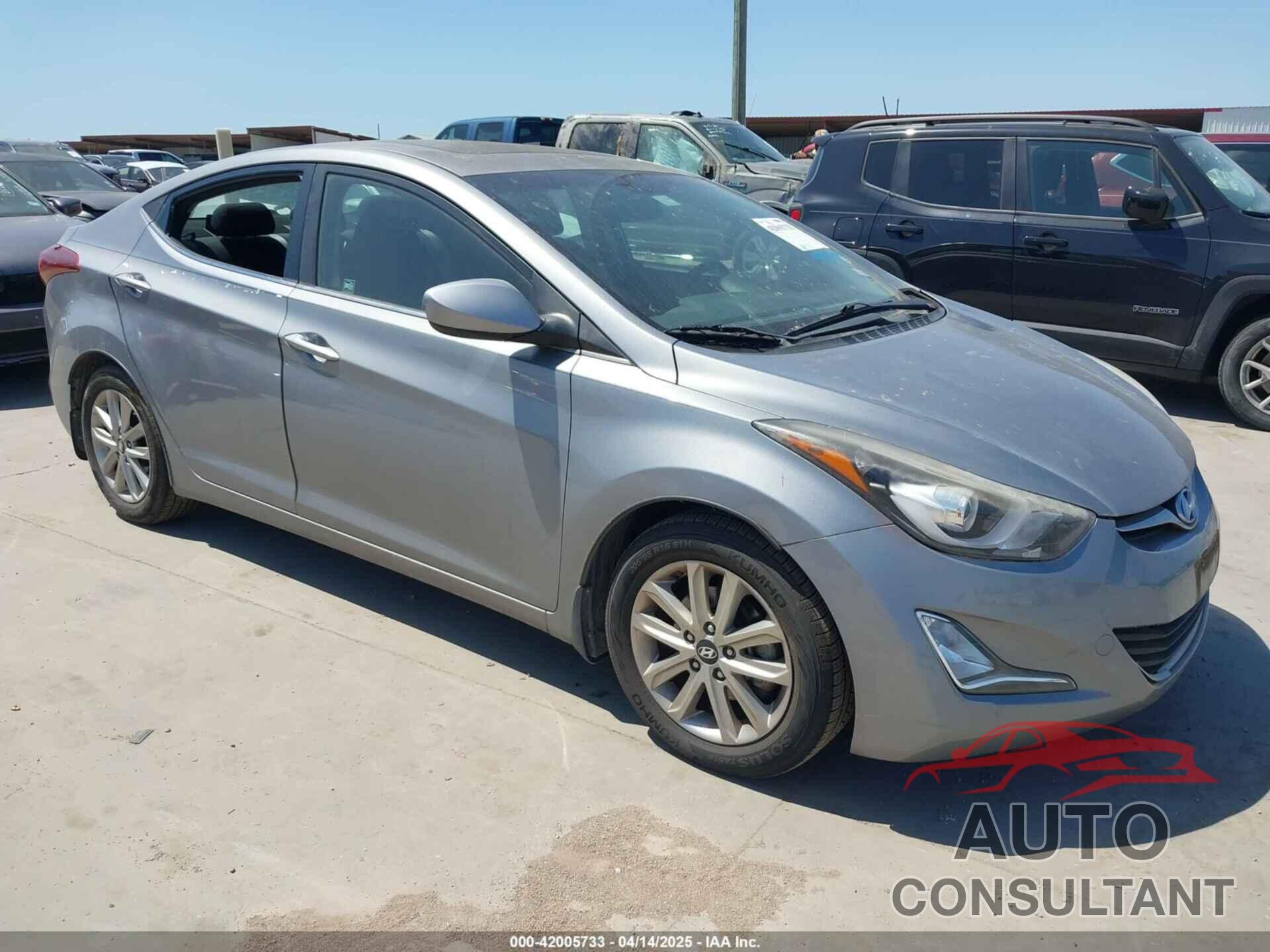 HYUNDAI ELANTRA 2015 - KMHDH4AE5FU251623