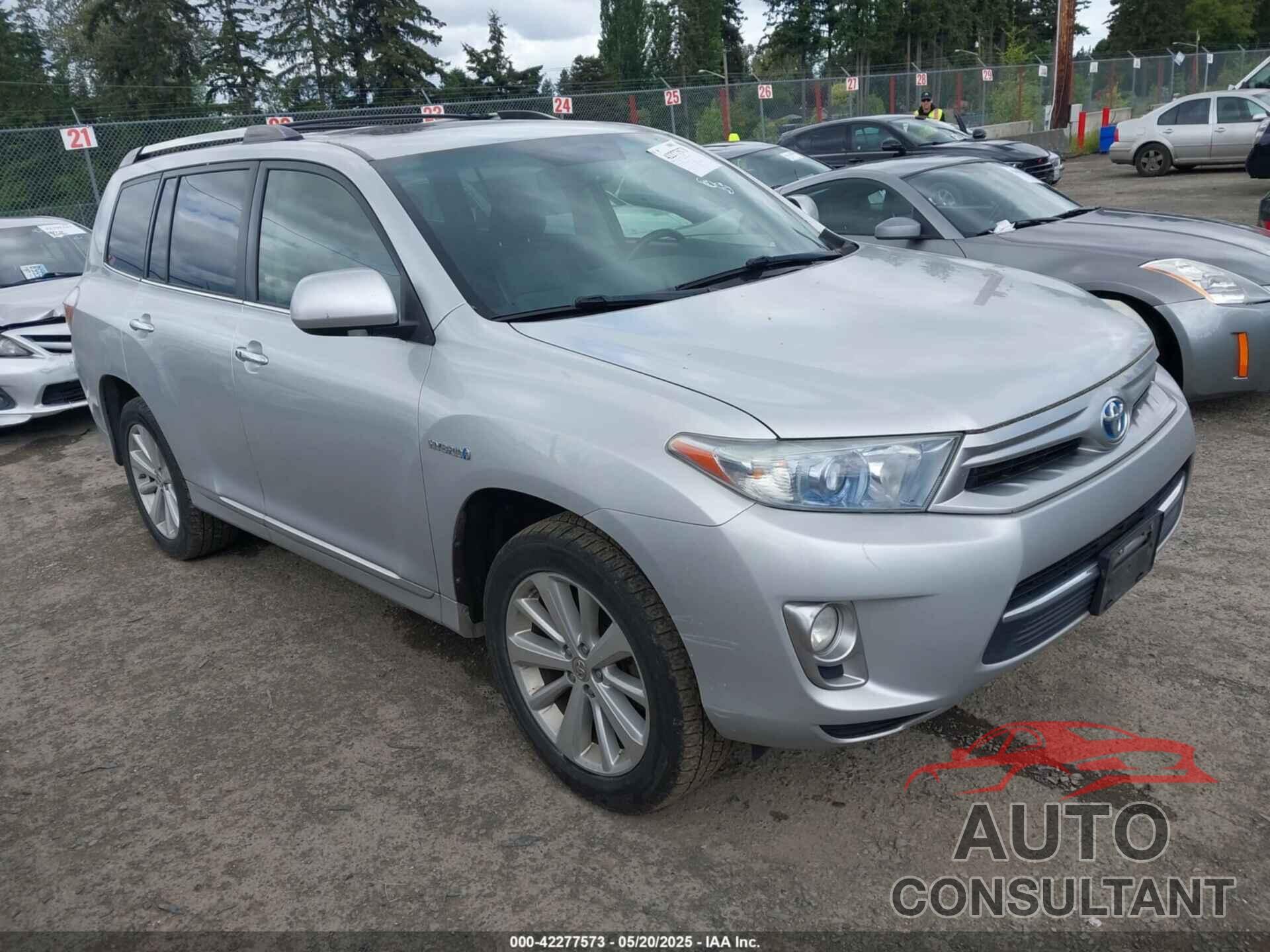 TOYOTA HIGHLANDER HYBRID 2012 - JTEDC3EH7C2007301