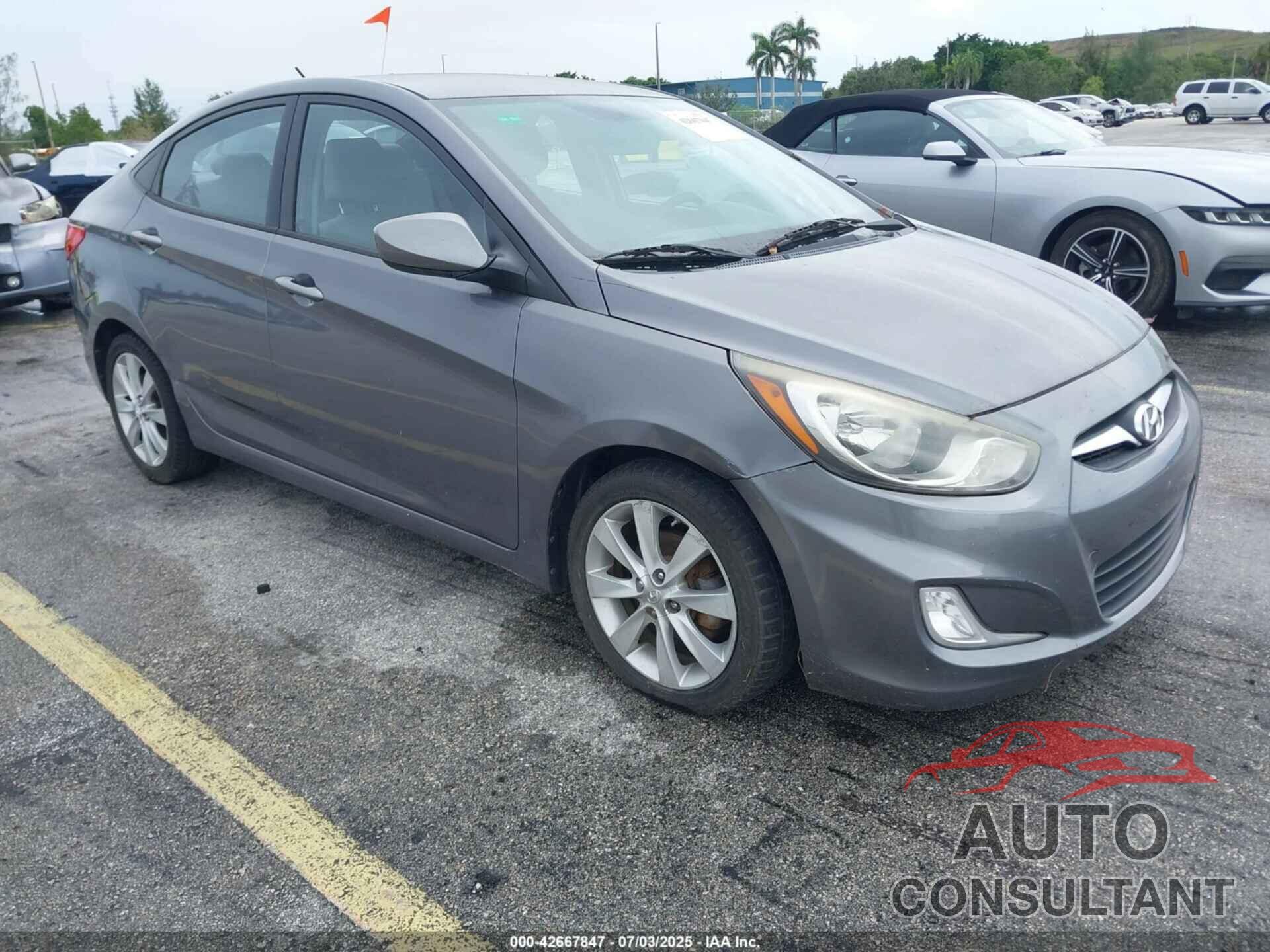 HYUNDAI ACCENT 2013 - KMHCU4AE0DU576992