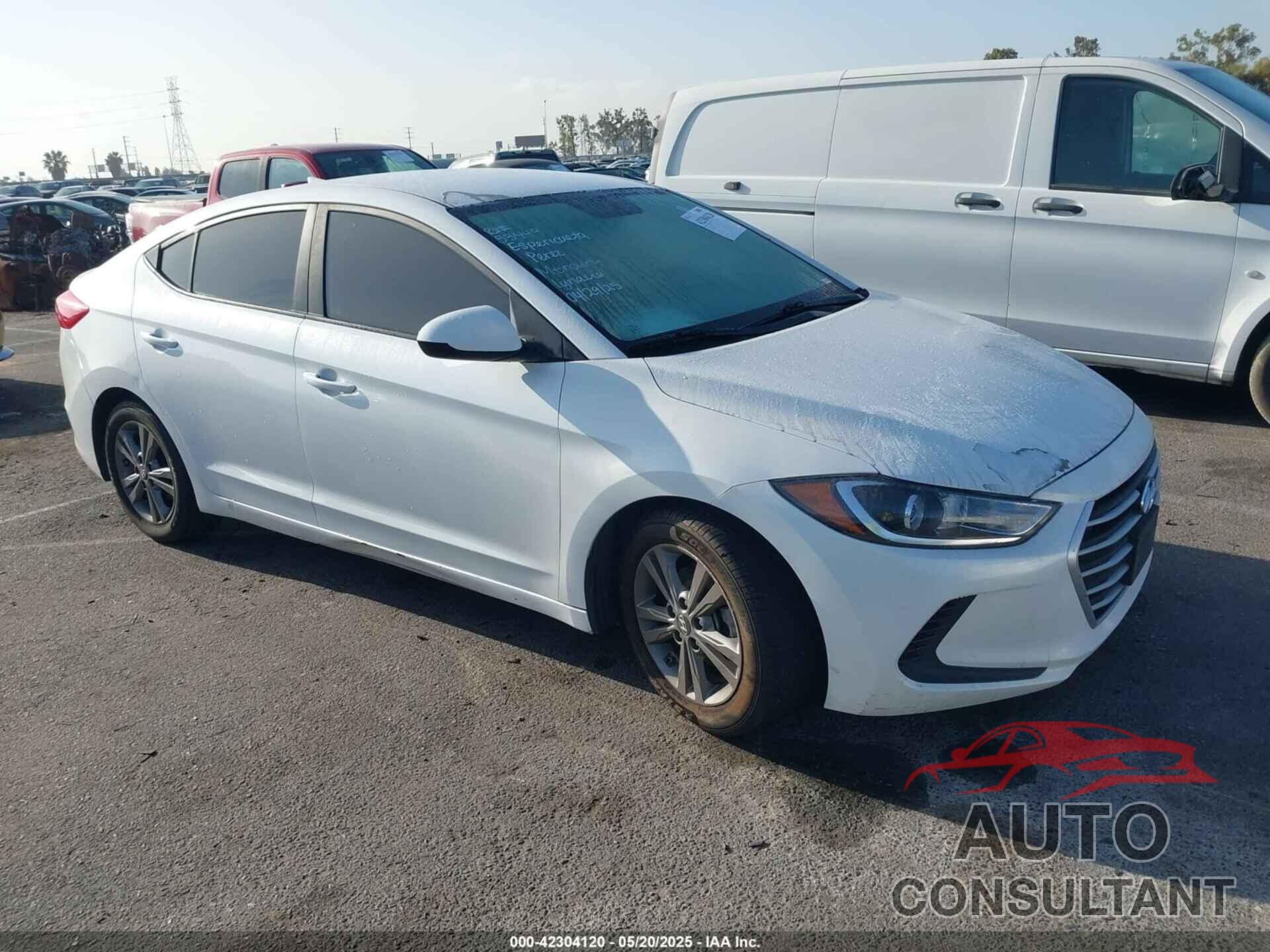 HYUNDAI ELANTRA 2018 - 5NPD84LF4JH339124