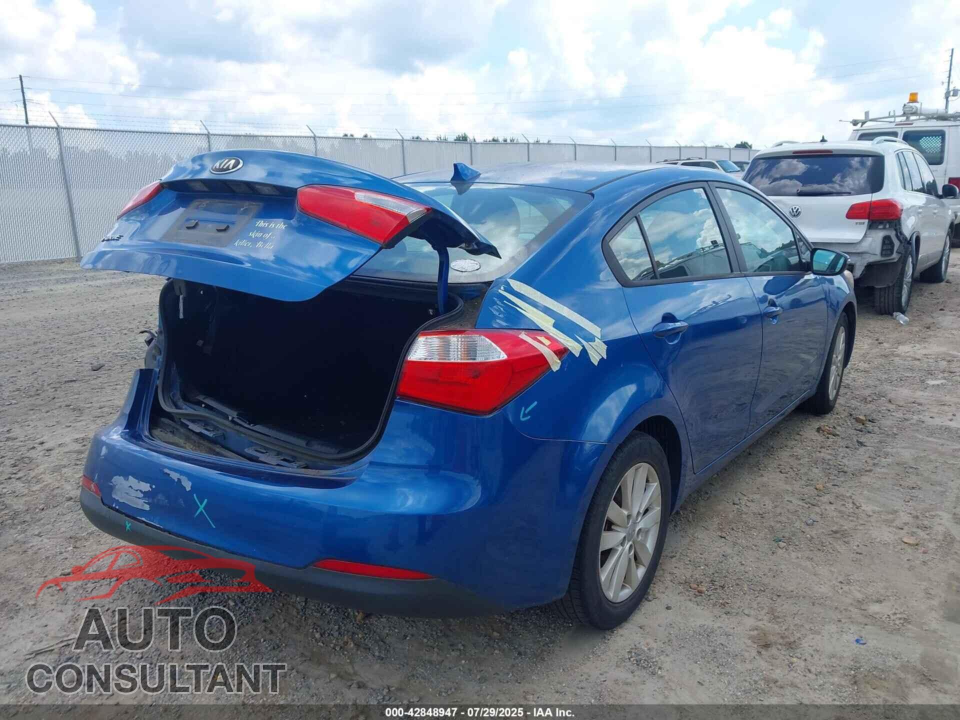 KIA FORTE 2014 - KNAFX4A65E5205434