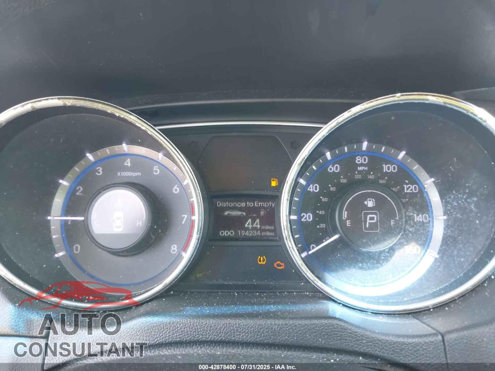 HYUNDAI SONATA 2012 - 5NPEC4AC2CH356499