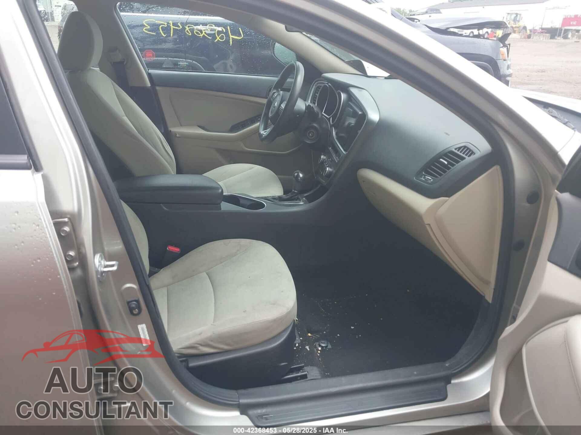 KIA OPTIMA 2014 - KNAGM4A77E5499828
