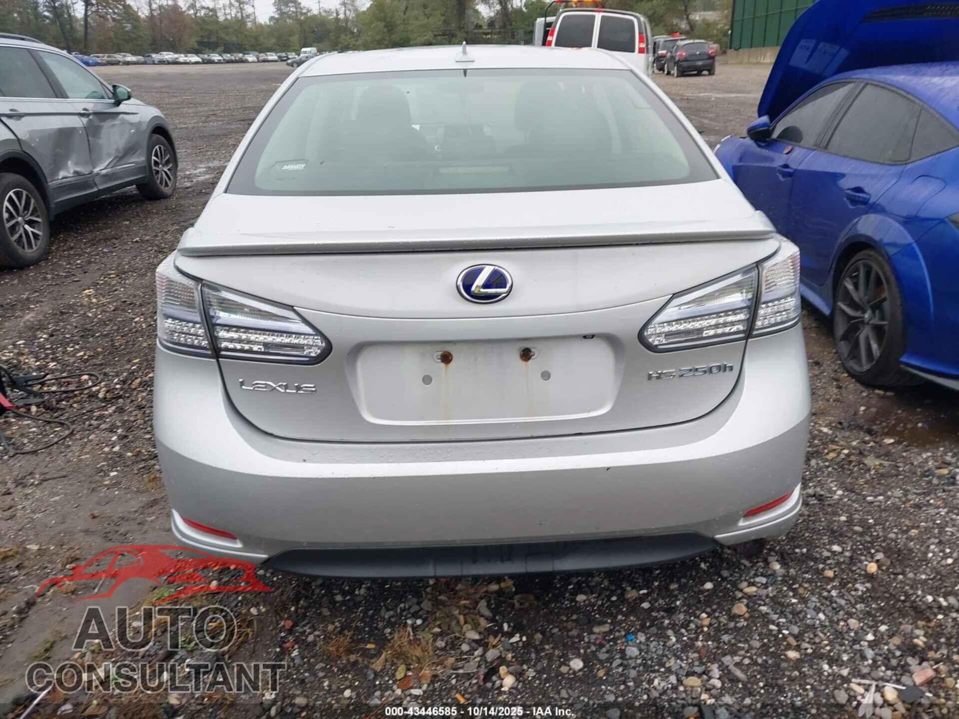 LEXUS HS 250H 2010 - JTHBB1BAXA2034465