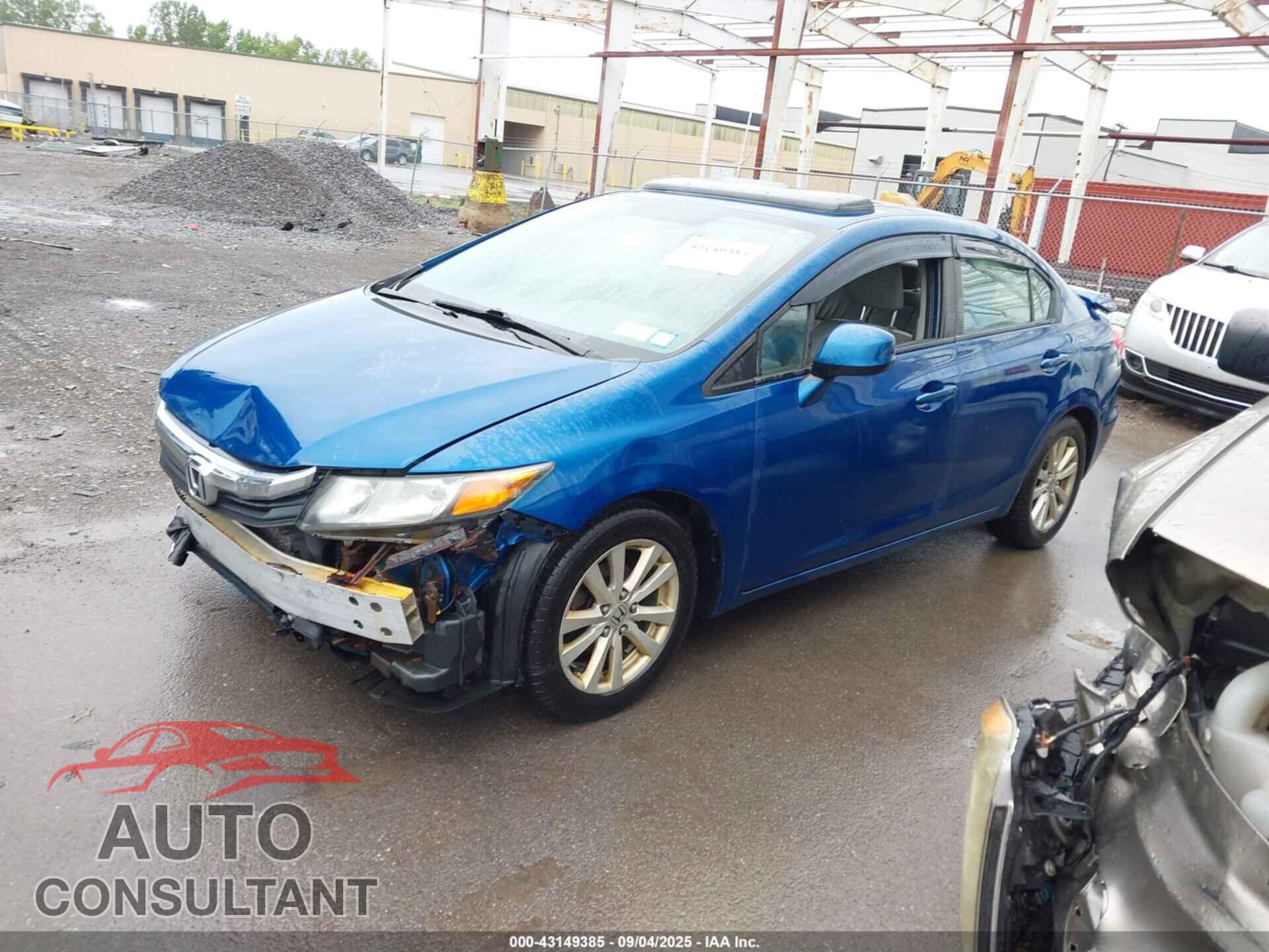 HONDA CIVIC 2012 - 2HGFB2F92CH535645