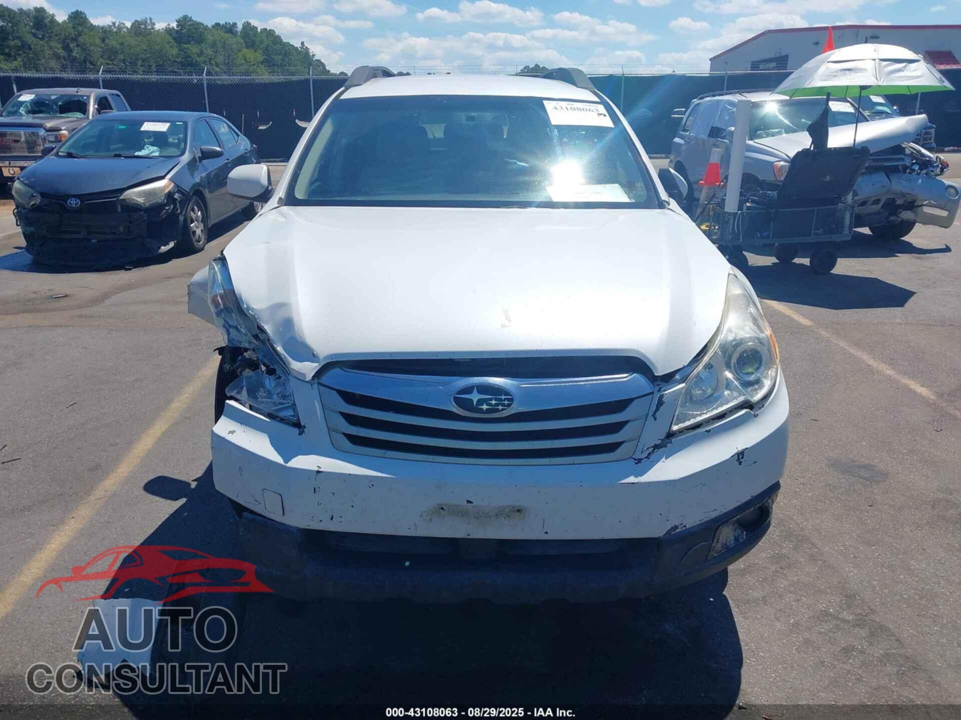 SUBARU OUTBACK 2011 - 4S4BRBCC6B3423971