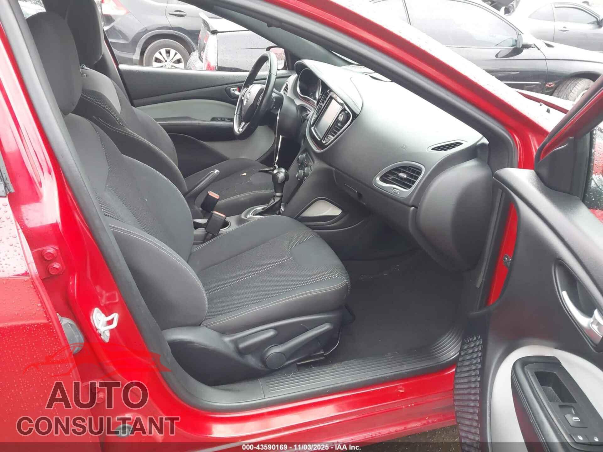 DODGE DART 2015 - 1C3CDFBB7FD421237