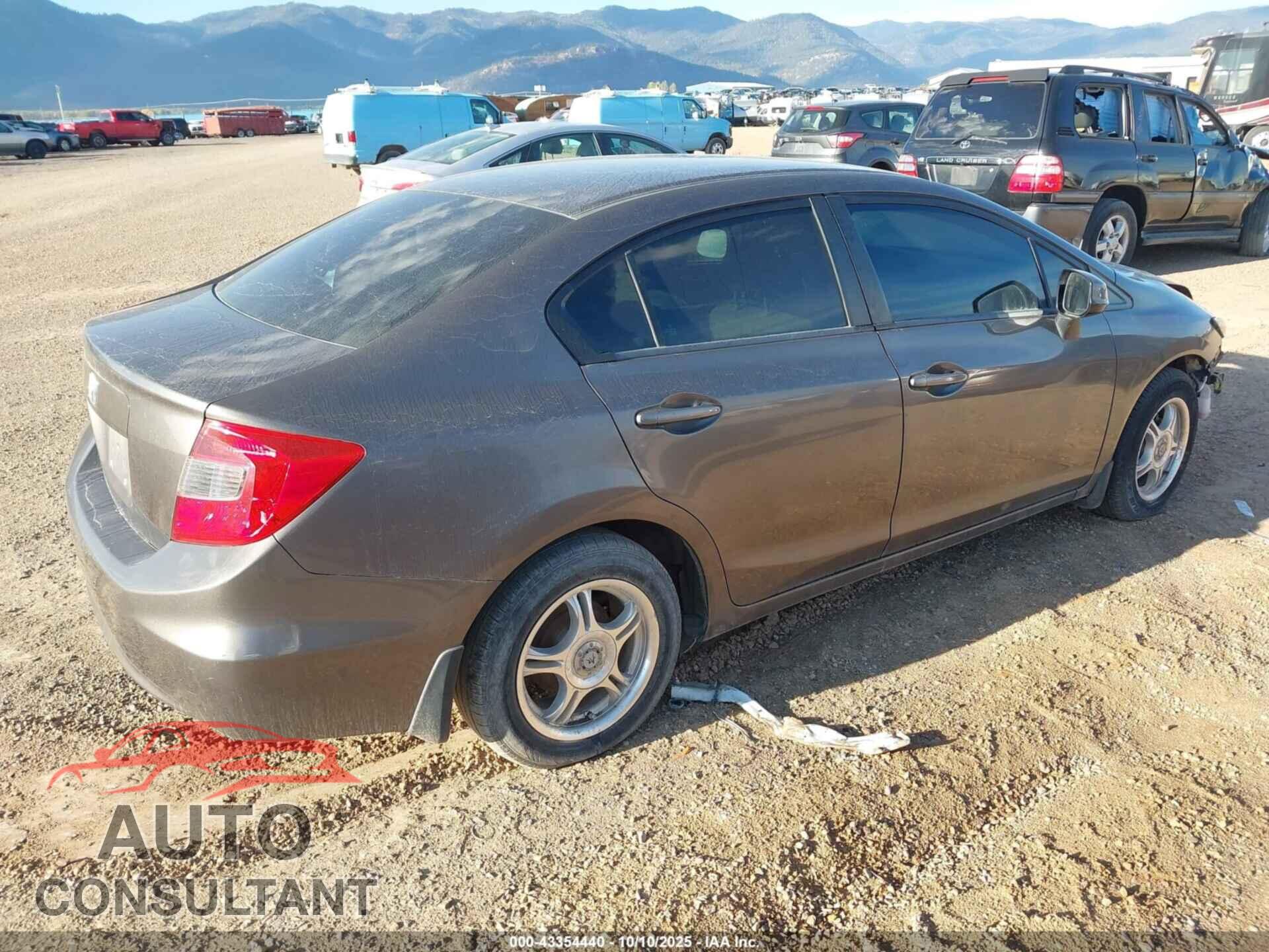 HONDA CIVIC 2012 - 19XFB2F58CE305308